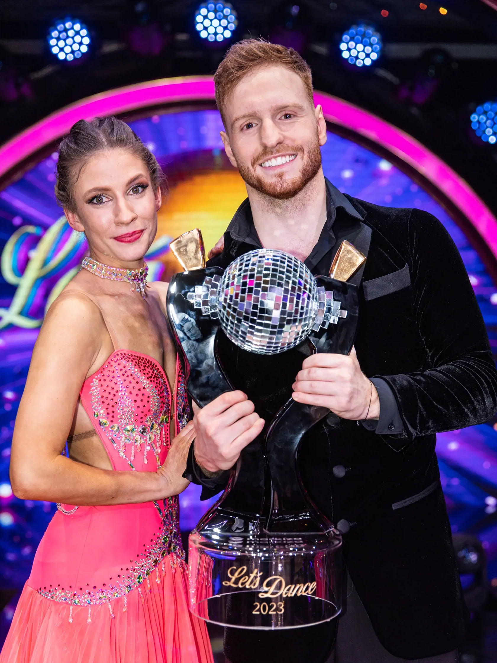 Finále tanečnej súťaže "Let's Dance 2023" v Bratislave. Na snímke Jana Kovalčíková a Vilém Šír. 