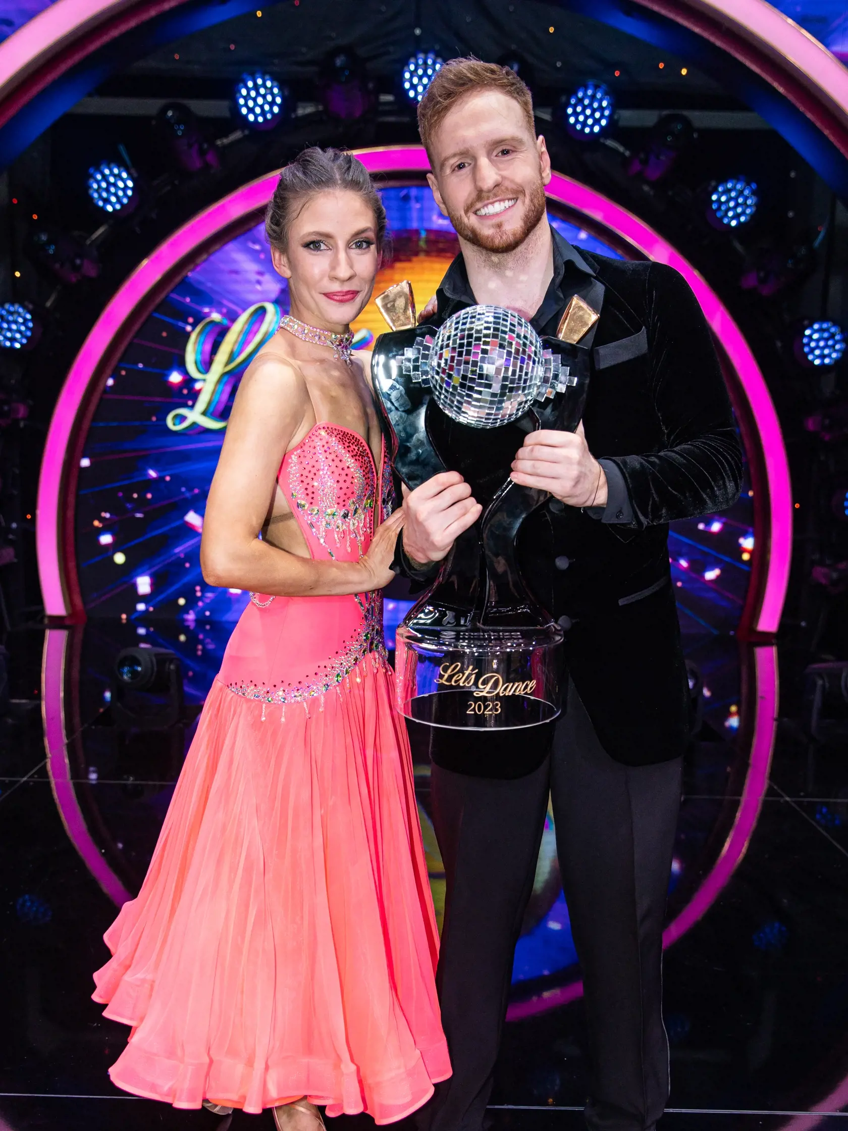 Finále tanečnej súťaže "Let's Dance 2023" v Bratislave. Na snímke Jana Kovalčíková a Vilém Šír. 