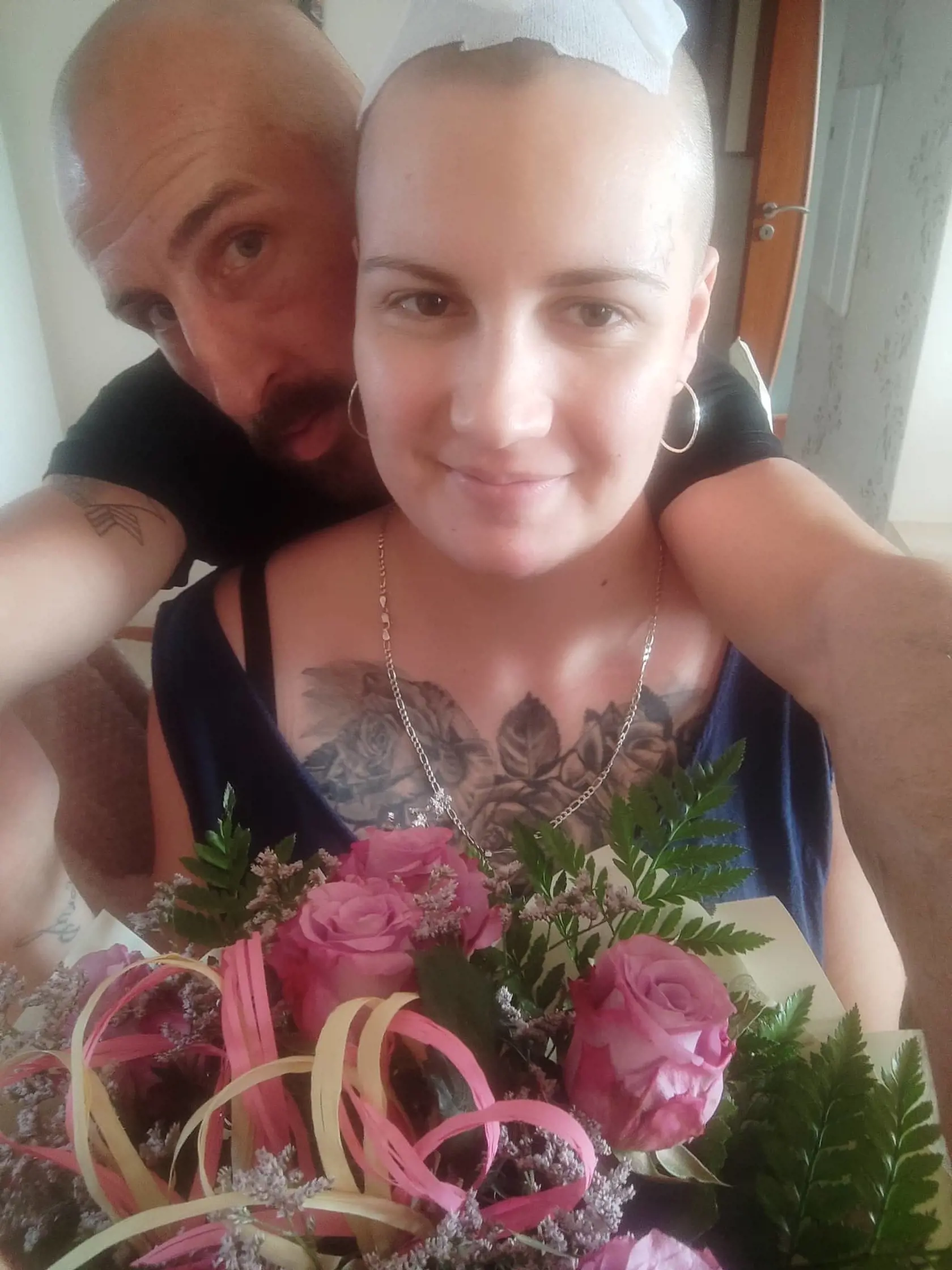 S manželom Jurajom. Svoju chorobu už prijala, no Martina sa nechce zmieriť s tým, že nebude pri tom, ako vyrastá jej malý synček