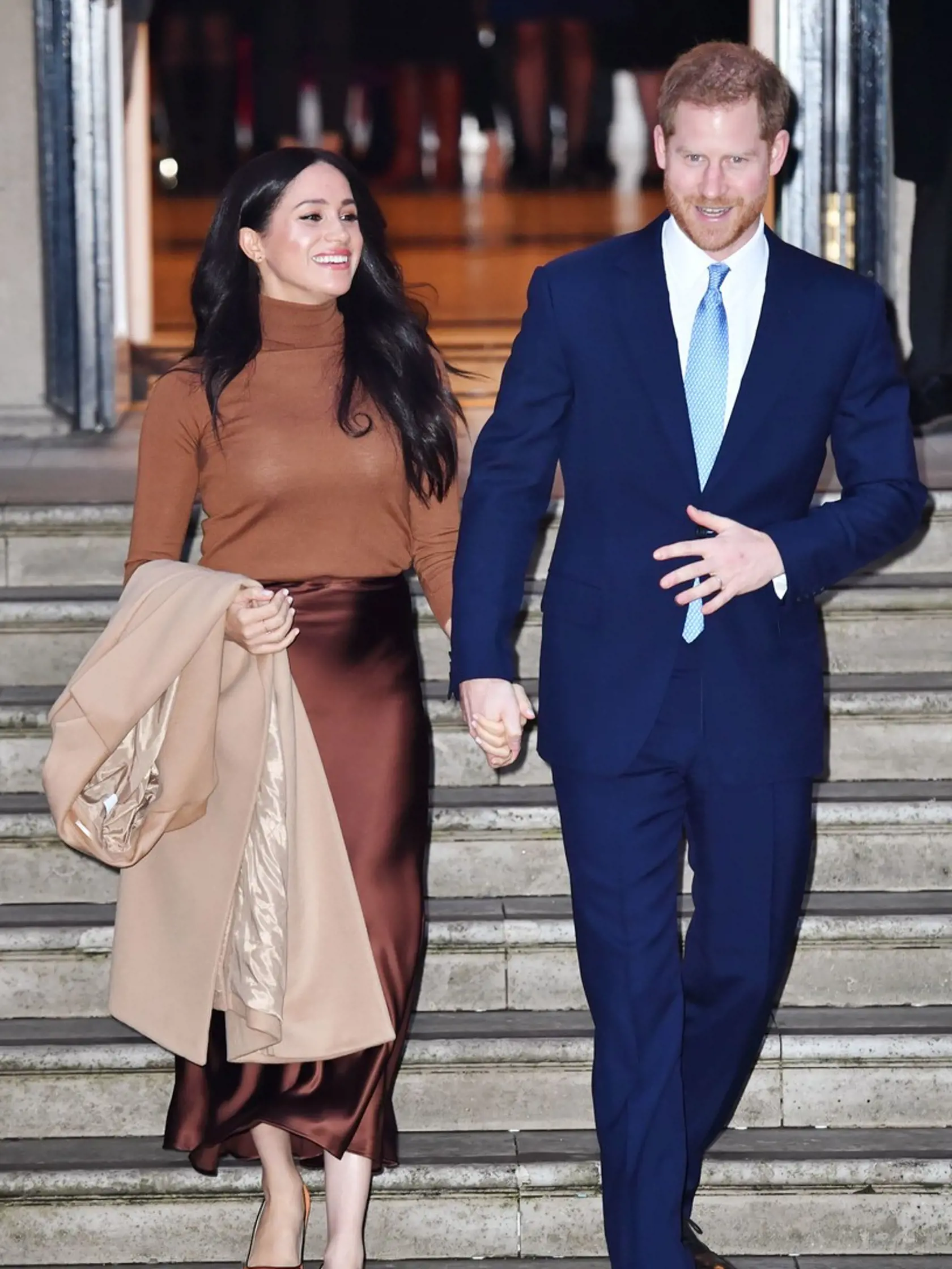 Princ Harry and Meghan na návšteve v Kanadskom dome v Londýne 7. januára 2020.