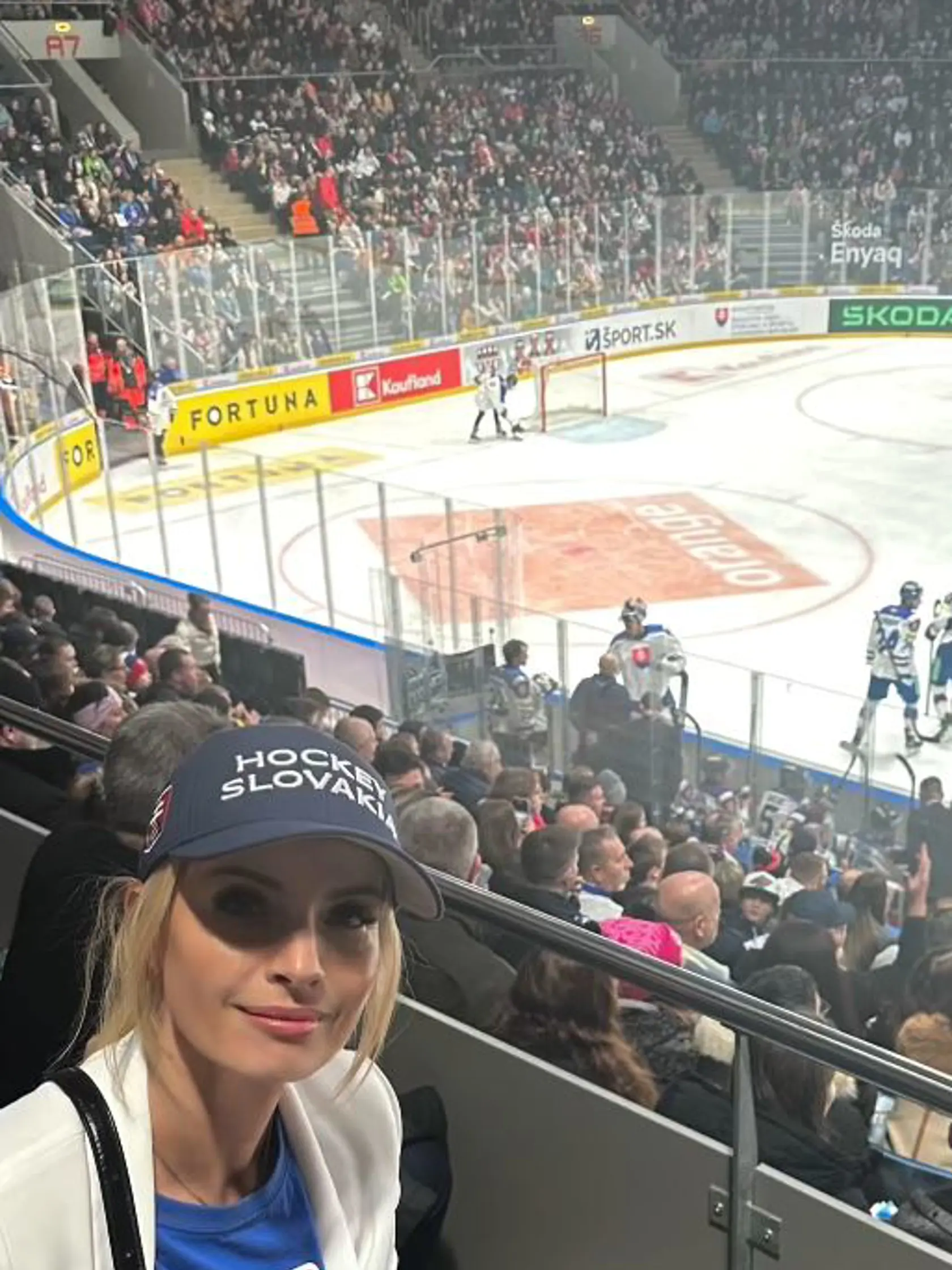 Na reprezentačnom zápase nechýbala ani športová moderátorka Marianna Ďurianová, ktorá sa pochválila zábermi na svojom instagrame.