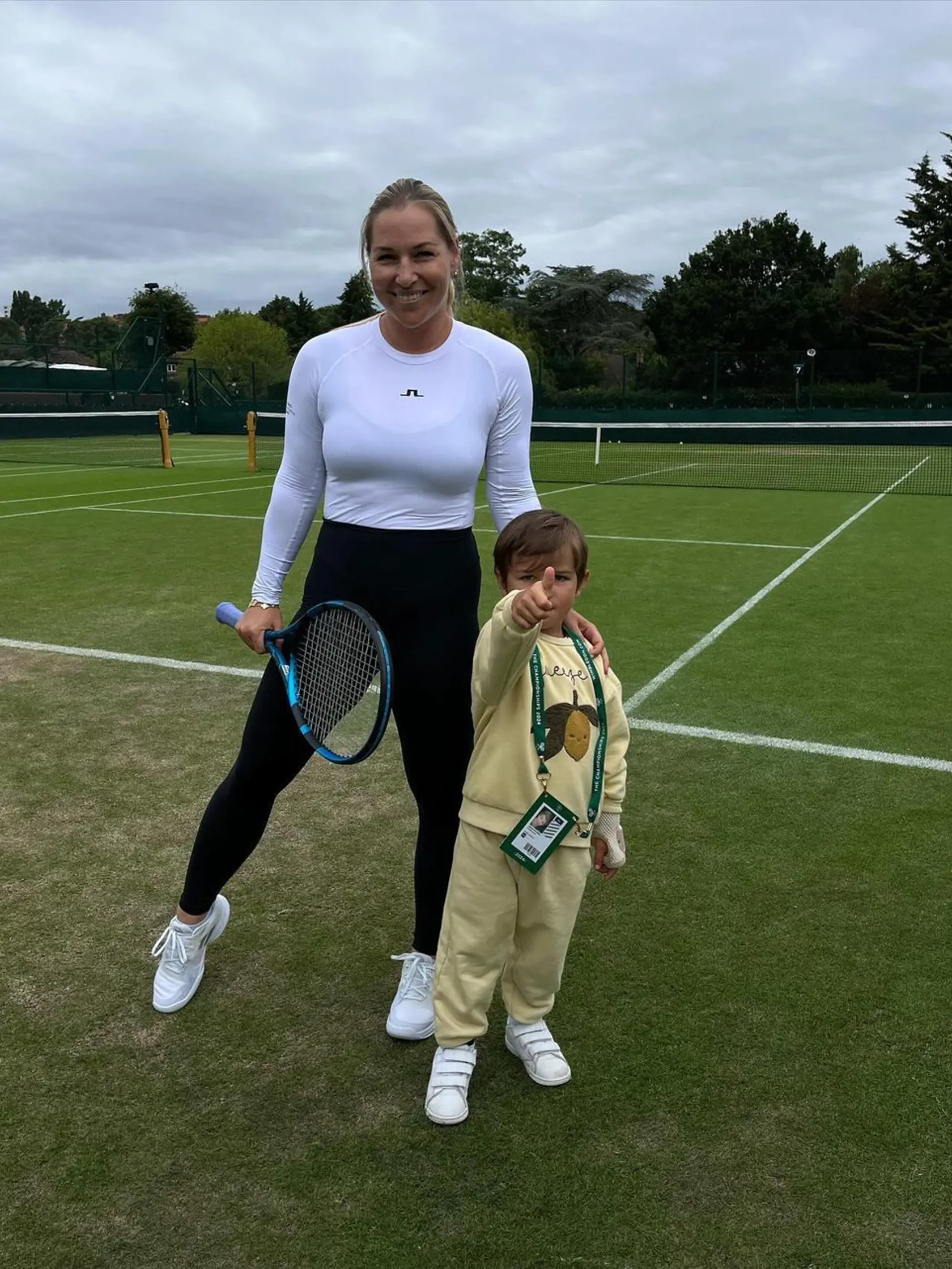 Svoju novú figúru predviedla aj na wimbledonskom turnaji veteránov.