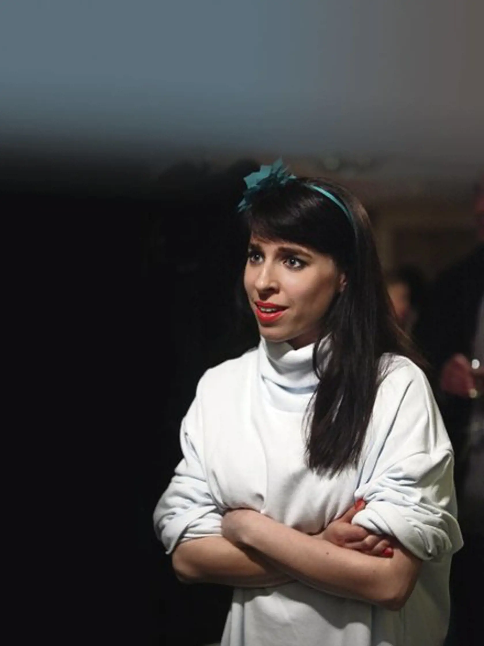 Zuzana Porubjaková si na predstavení nenápadne držala bruško.