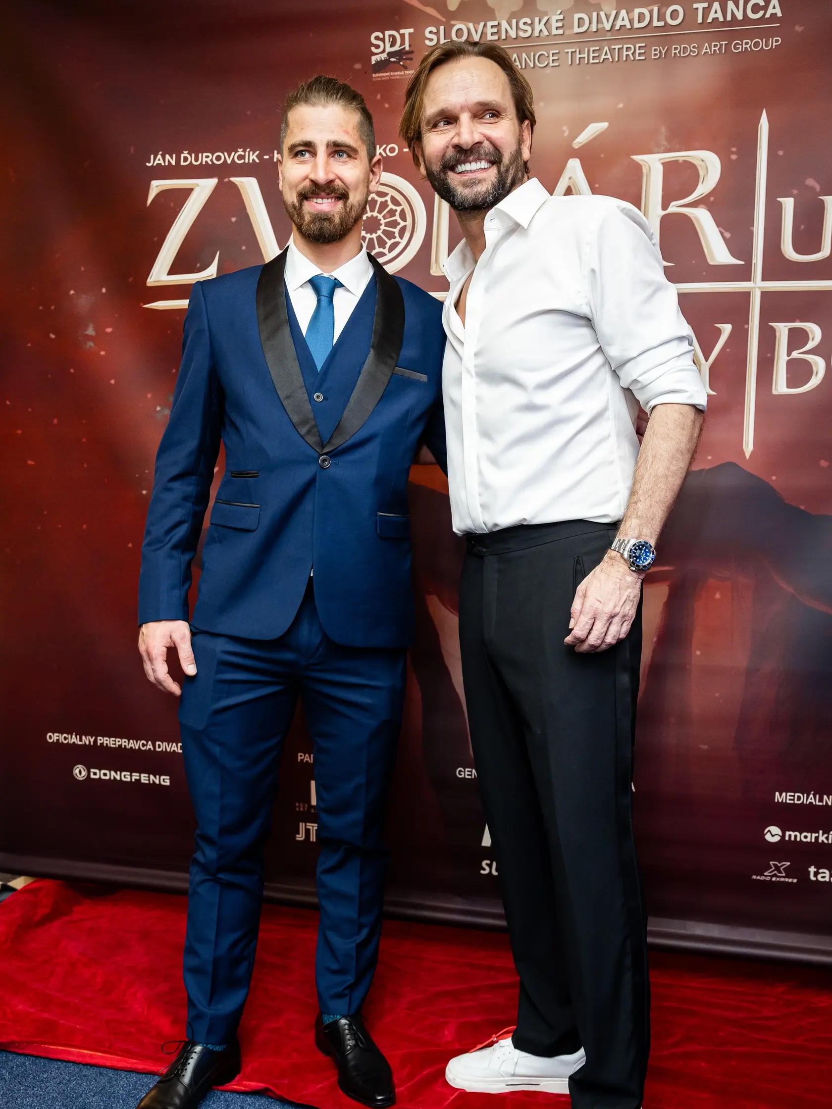 Premiéra moderného baletu v predstavení pod názvom “Zvonár u matky božej” v Bratislave. Na snímke Peter Sagan a Ján Ďurovčík.