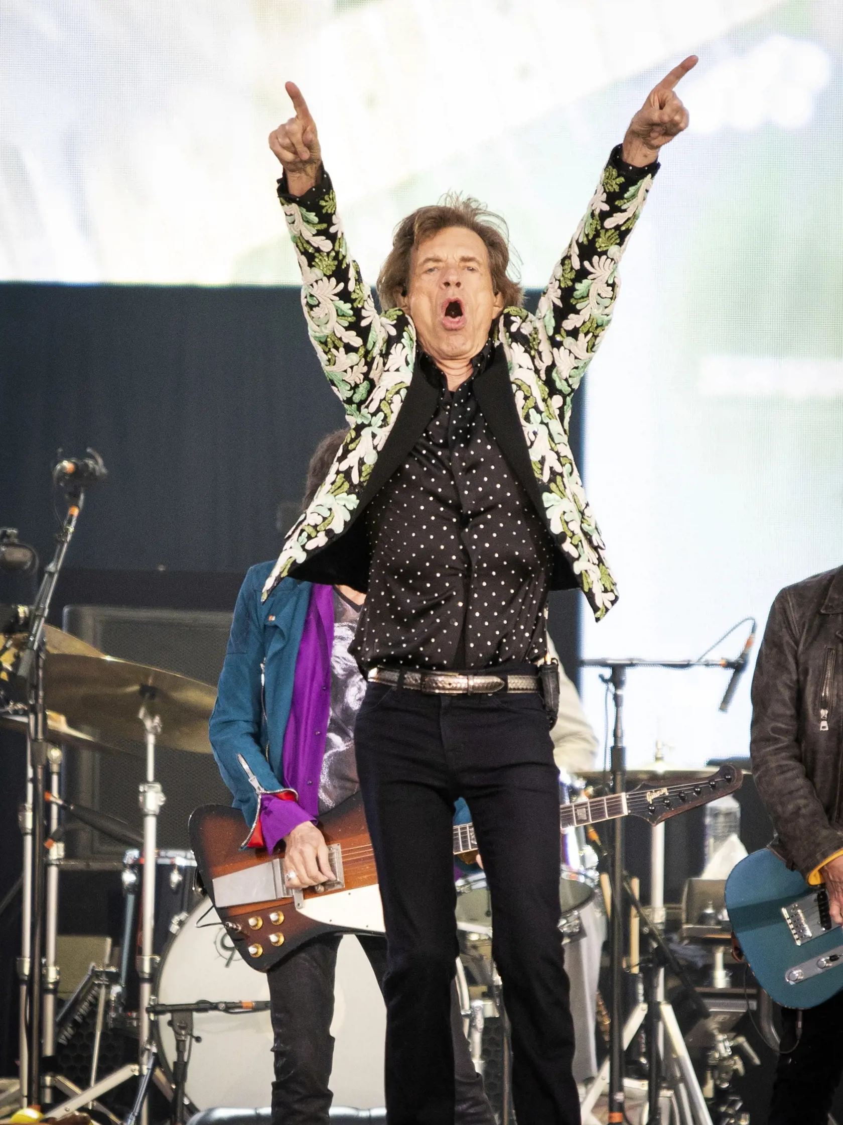 EBE 10 Londýn - Na snímke spevák britskej skupiny The Rolling Stones Mick Jagger počas koncertu v londýnskom Hyde Parku v sobotu 25. júna 2022. FOTO TASR/AP

The Rolling Stones perform live onstage at BST Hyde Park festival, in London, Saturday, June 25, 2022. (Photo by Vianney Le Caer/Invision/AP)