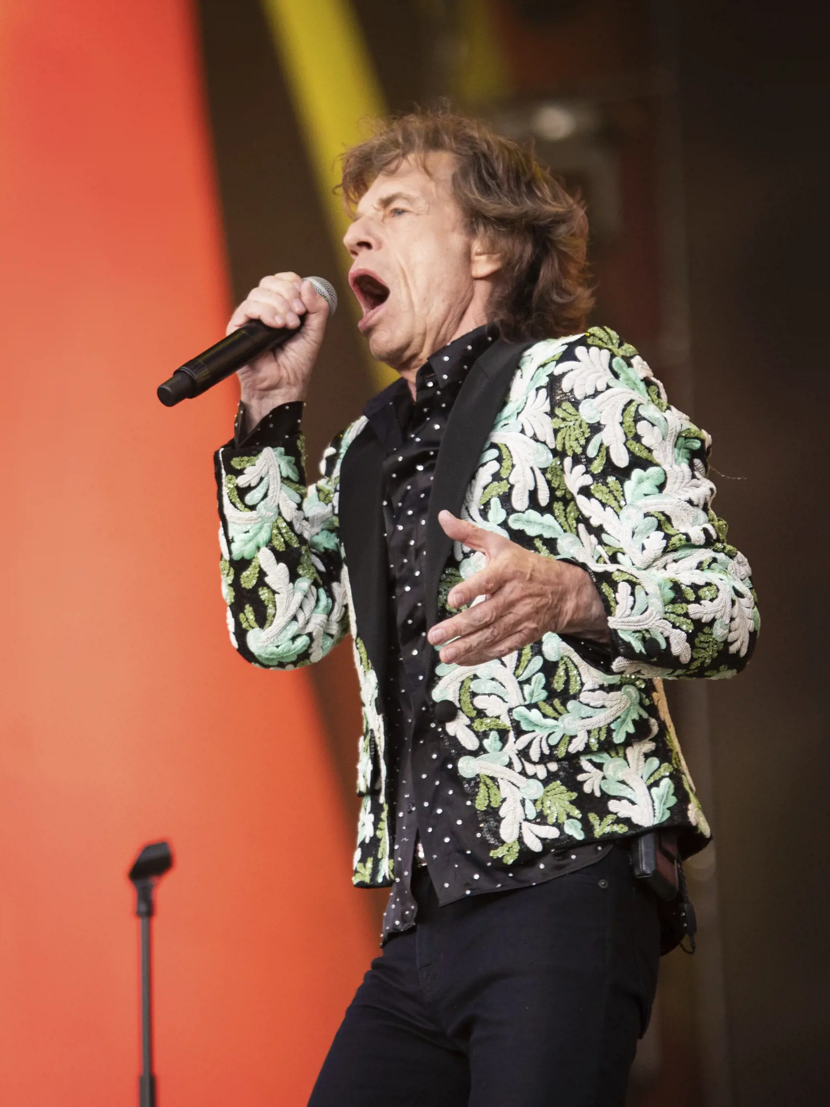 EBE 4 Londýn - Na snímke spevák britskej skupiny The Rolling Stones Mick Jagger počas koncertu v londýnskom Hyde Parku v sobotu 25. júna 2022. FOTO TASR/AP

The Rolling Stones perform live onstage at BST Hyde Park festival, in London, Saturday, June 25, 2022. (Photo by Vianney Le Caer/Invision/AP)