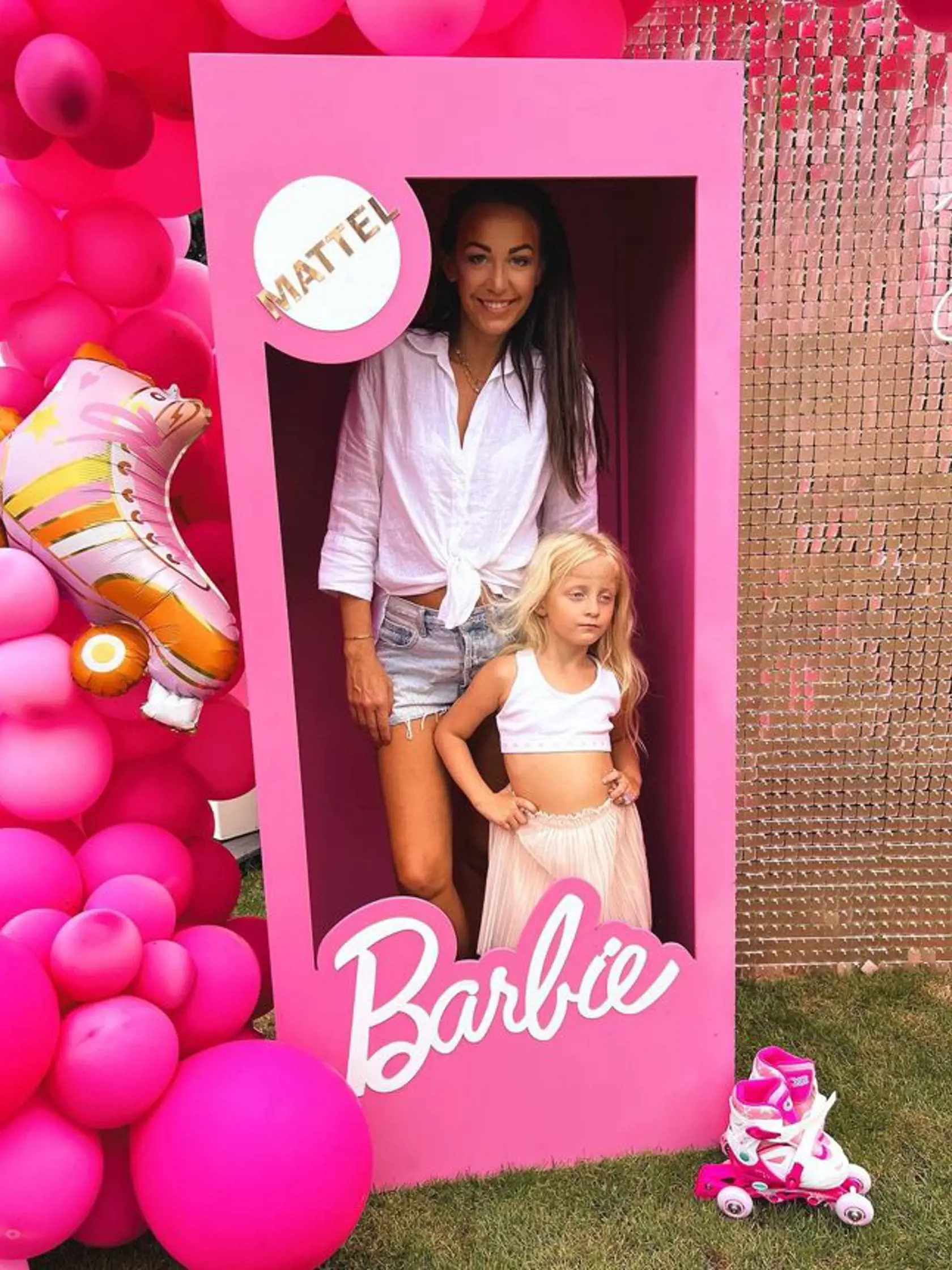 Barbie oslava malej Mii, dcéry Agáty Hanychovej a Jakuba Prachařa