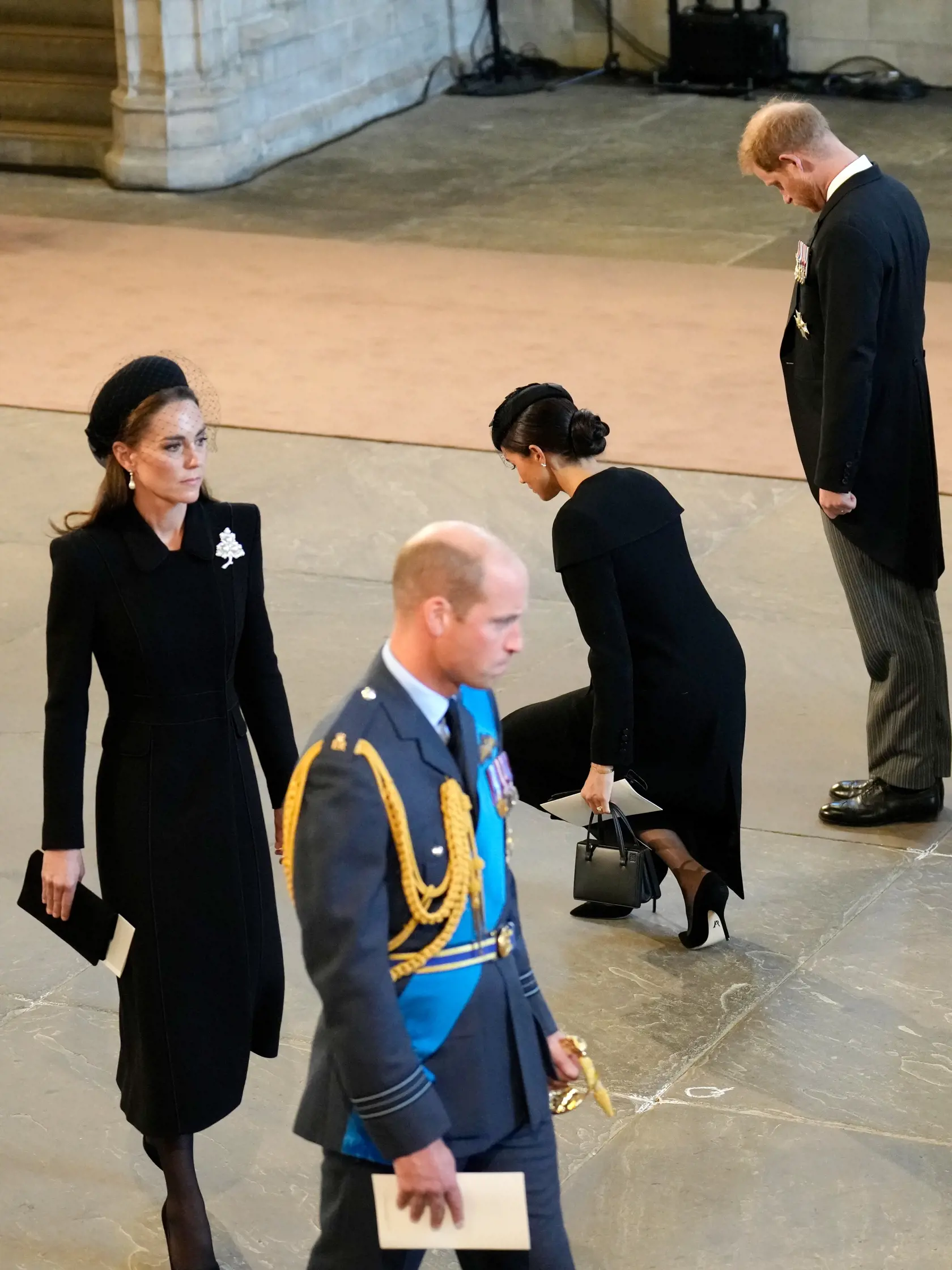 Harry, Meghan, Kate a William vo Westminster Hall.