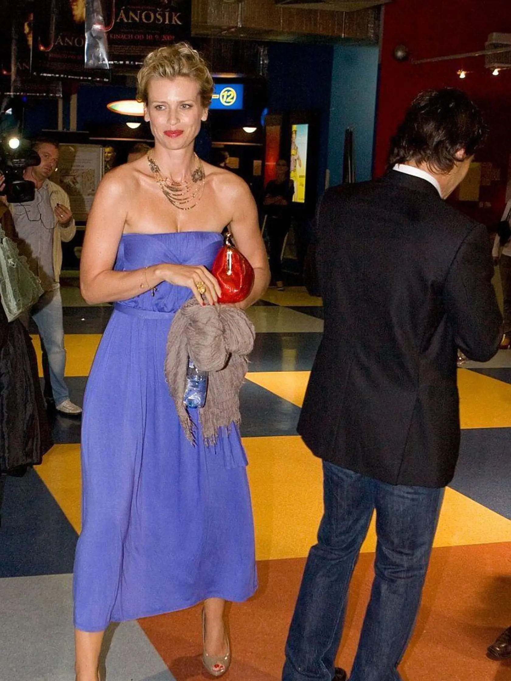 Daniela Peštová na afterparty po premiére filmu Jánošík.