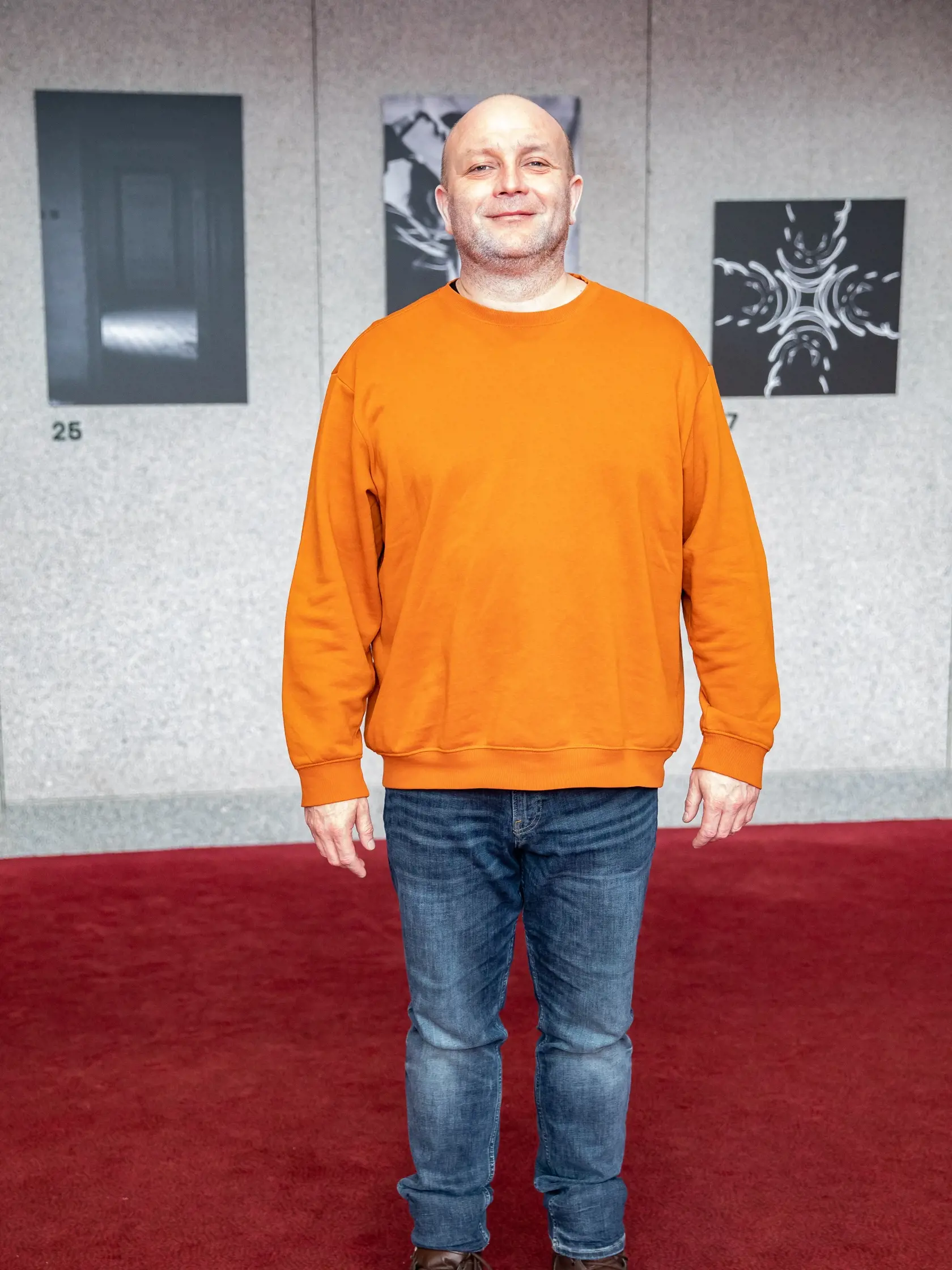 Tlačová konferencia k divadeľnej hre Kocúrkovo. Na snímke je Gregor Hološka.