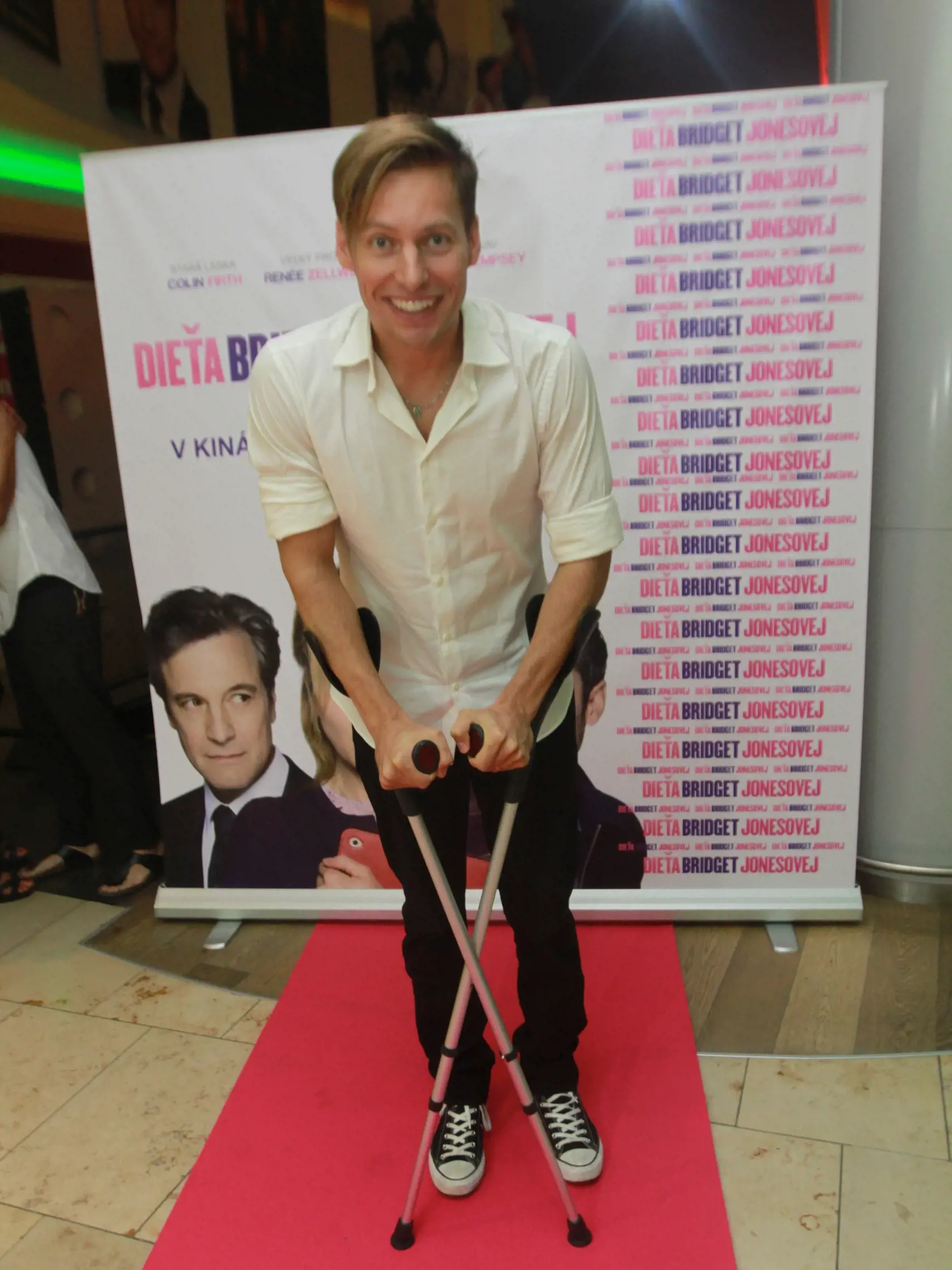 Thomas Puskailer na premiere filmu Dieta Bridget Jones.