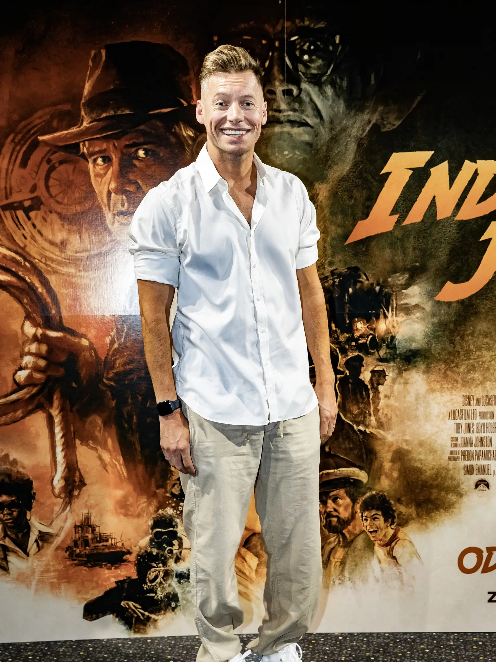 Premiéra filmu Indiana Jones a Nástroj osudu. Na snímke je Thomas Puskailer.