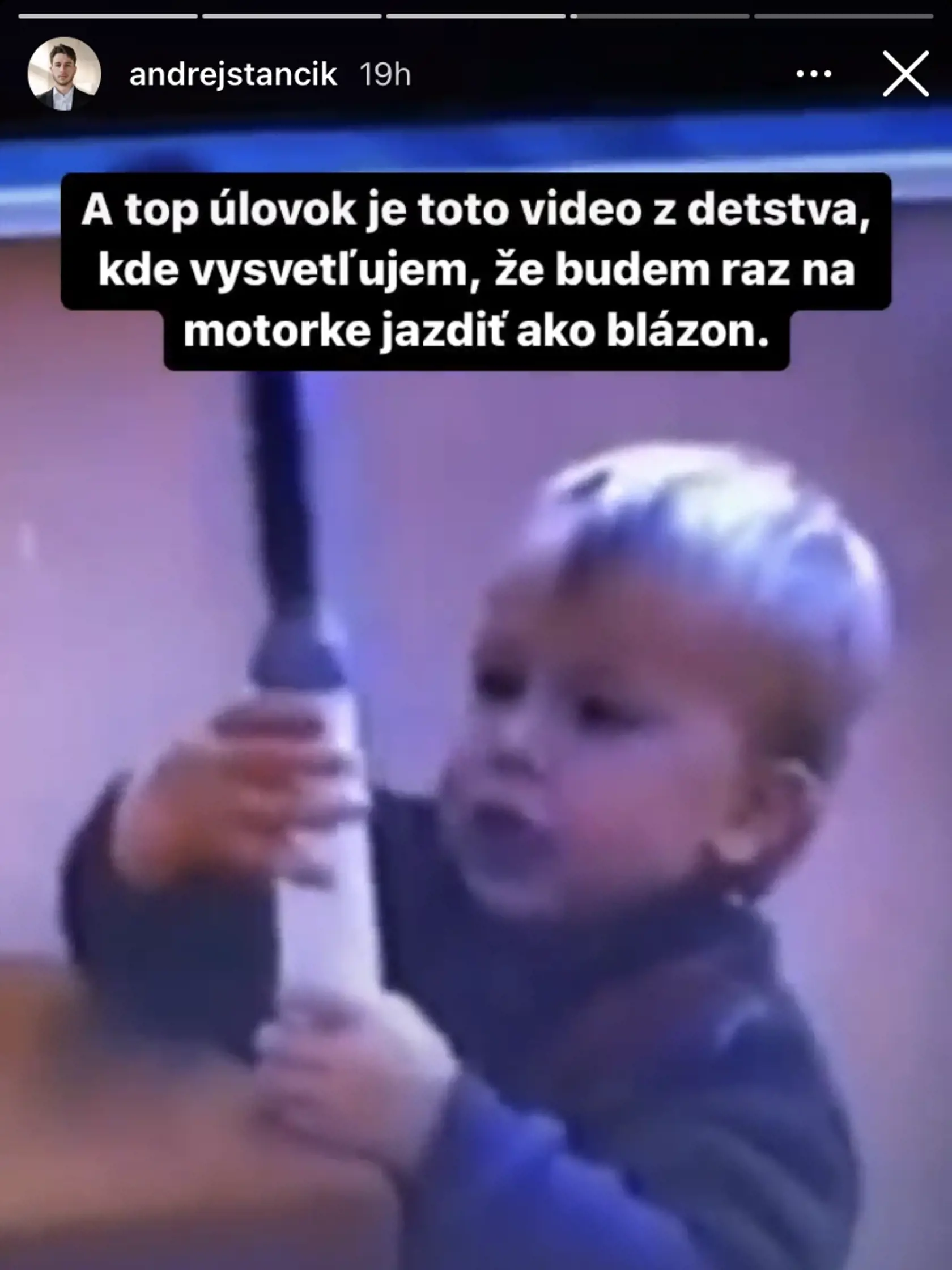 Andrej Stančík vo svojom detstve.