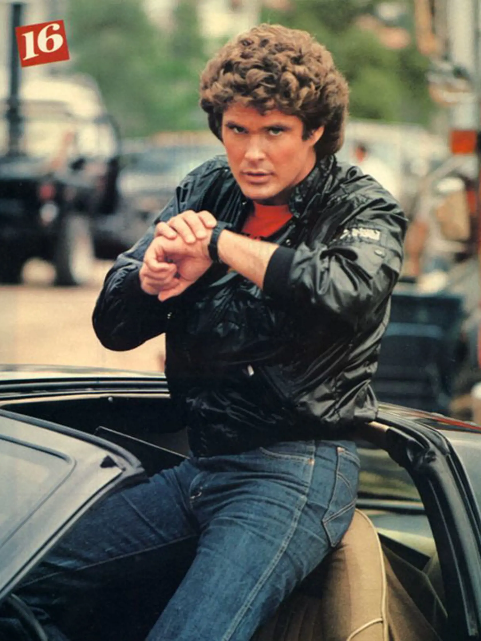 David Hasselhoff sa preslávil hlavne hlavnými rolami v dvoch seriáloch – Knight Rider, kde hral Michaela Knighta a Baywatch, kde hral Mitcha Buchannona.