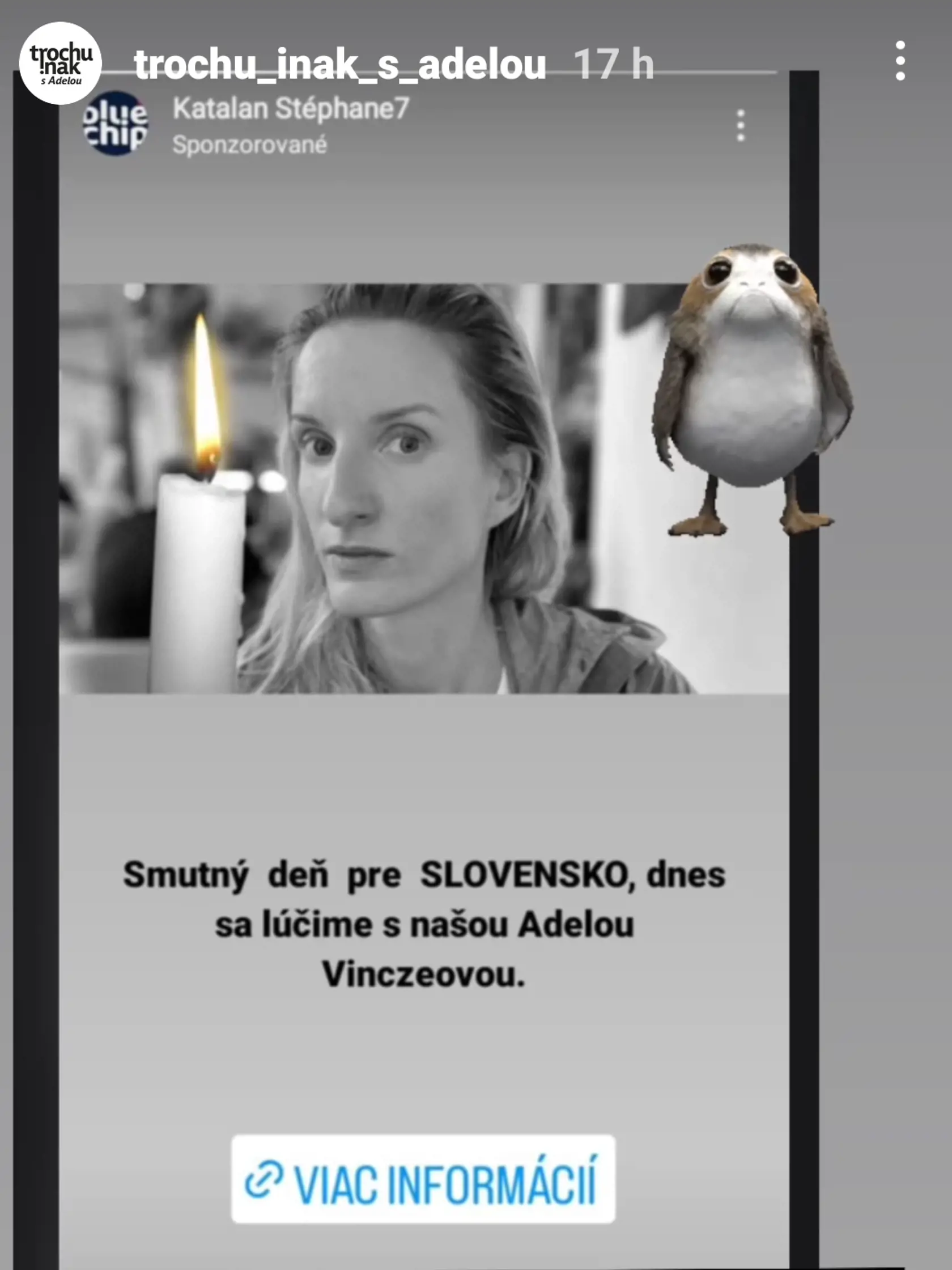 Adela zverejnila oznam o svojom pohrebe, ktorý našla na internete. Išlo o nechutný morbídny vtip.