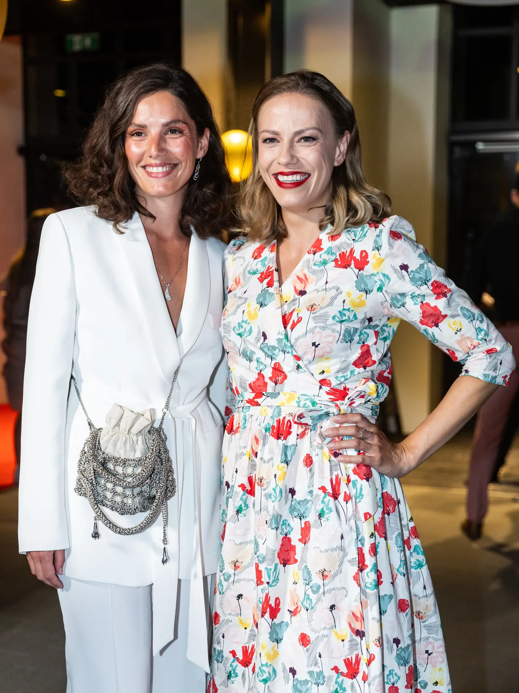 Letná media párty televízie Markíza v Bratislave. Na snímke Sarah Arató a Barbora Andrešičová.