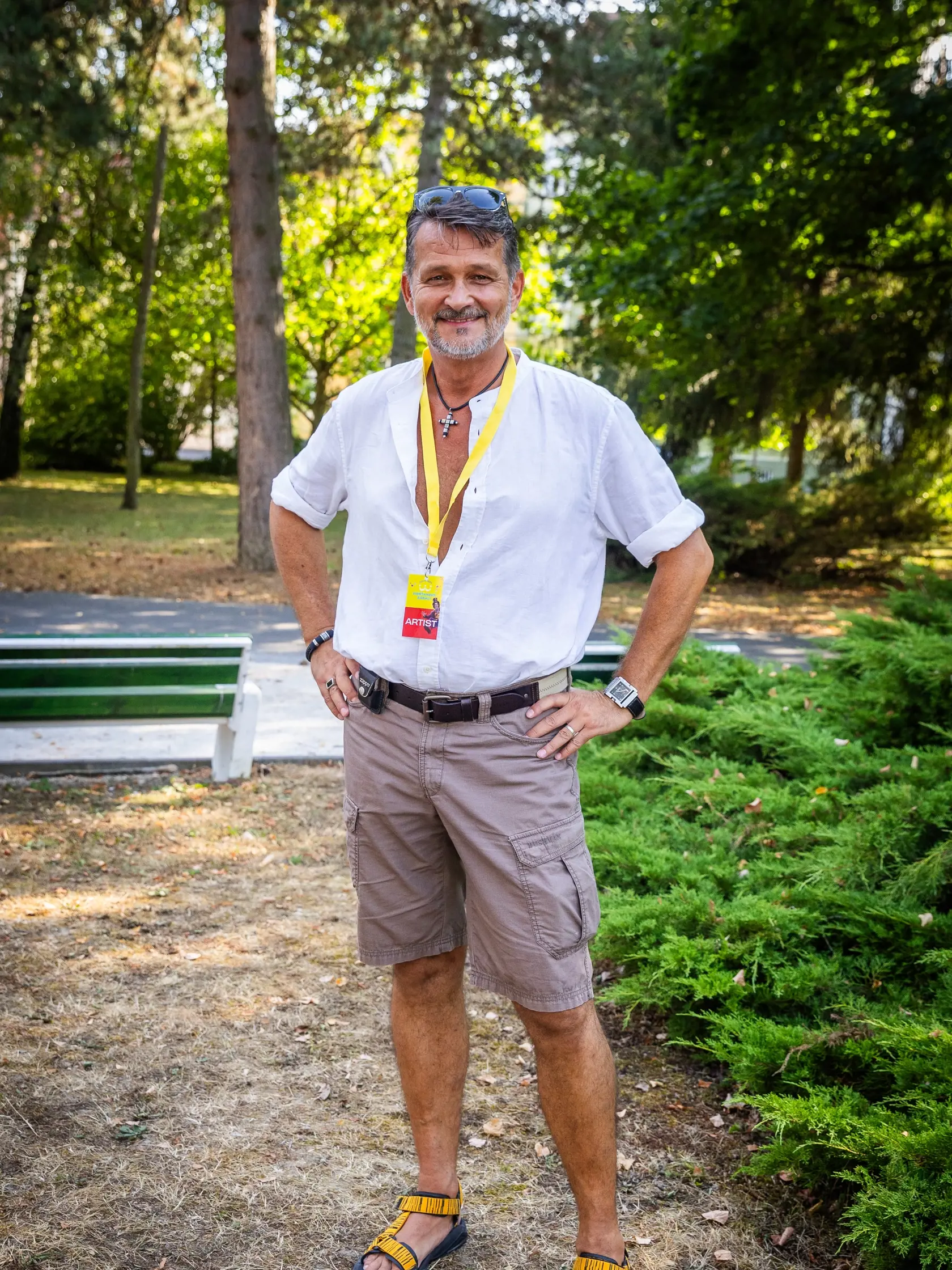 Peter Trník na divadelnom festivale Piešťanské zábaly.