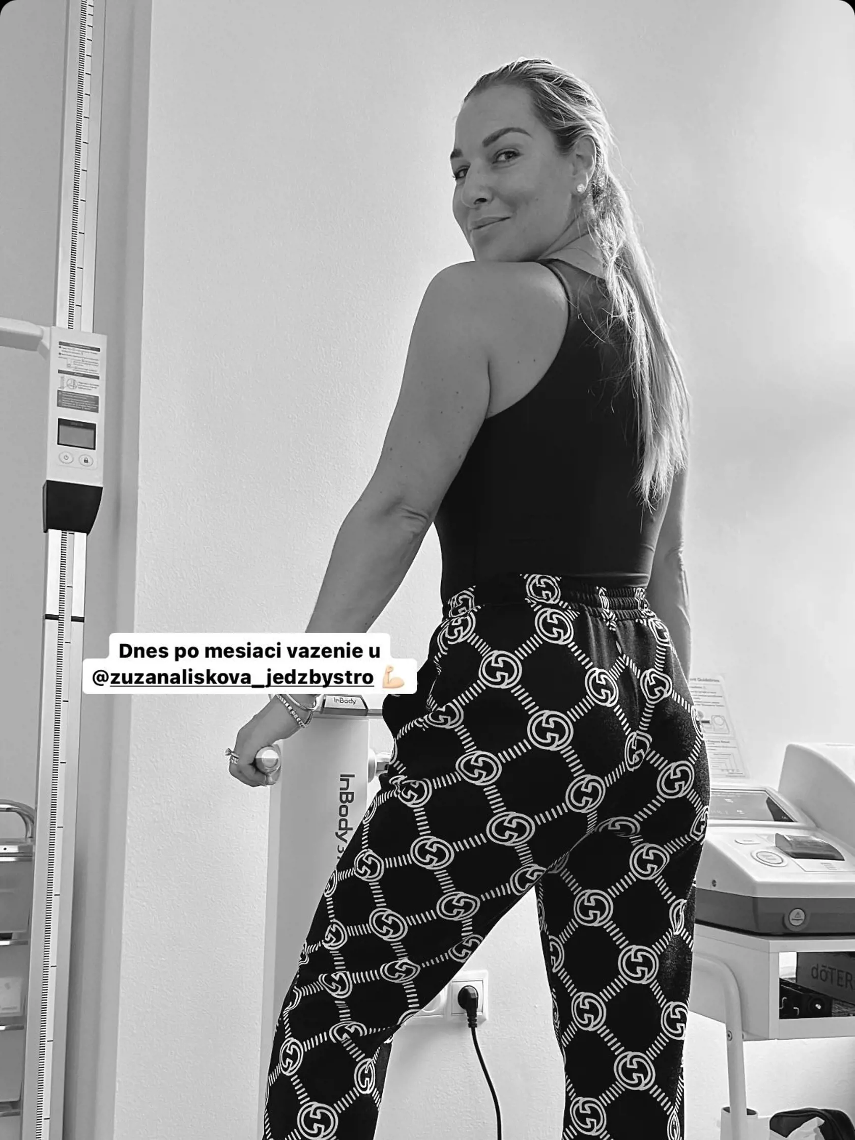 Dominika Cibulková sa postavila na váhu a z výsledku bola nadšená.