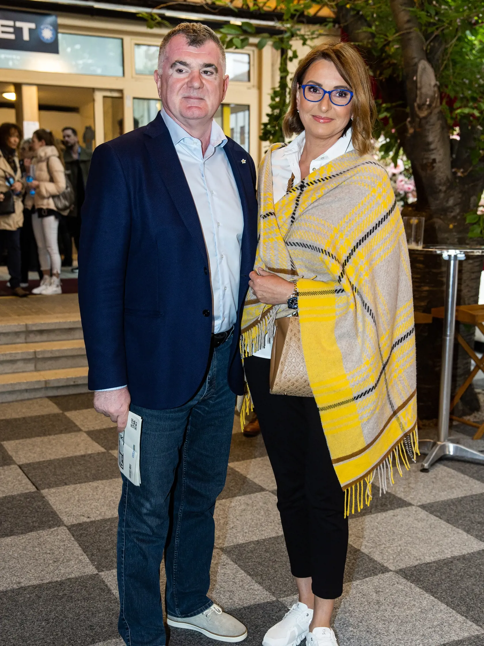Premiéra muzikálu "Na skle maľované" v Bratislave. Na snímke Alexander Nejedlý a Danica Nejedlá.