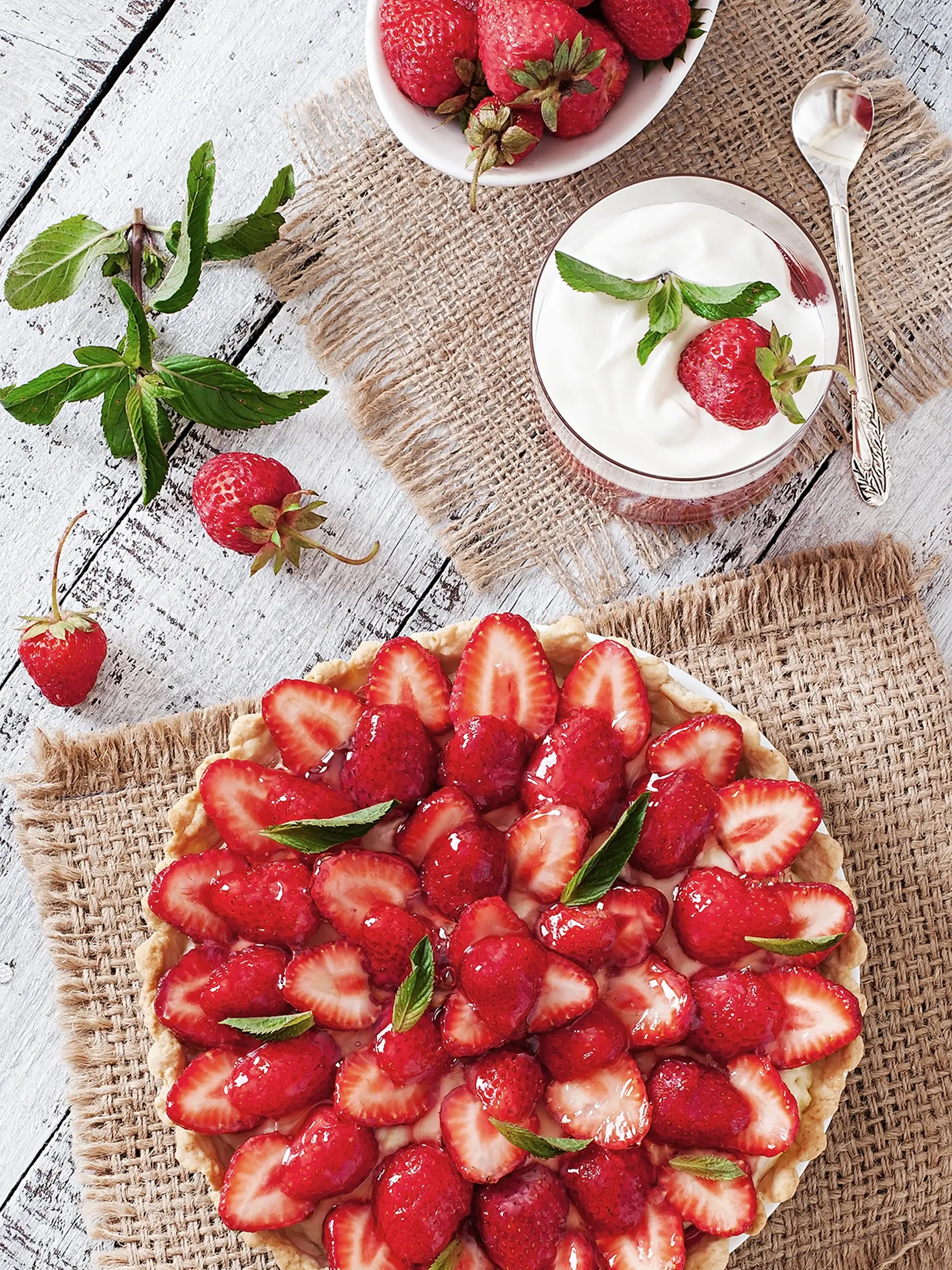 Tart s limetkovým krémom