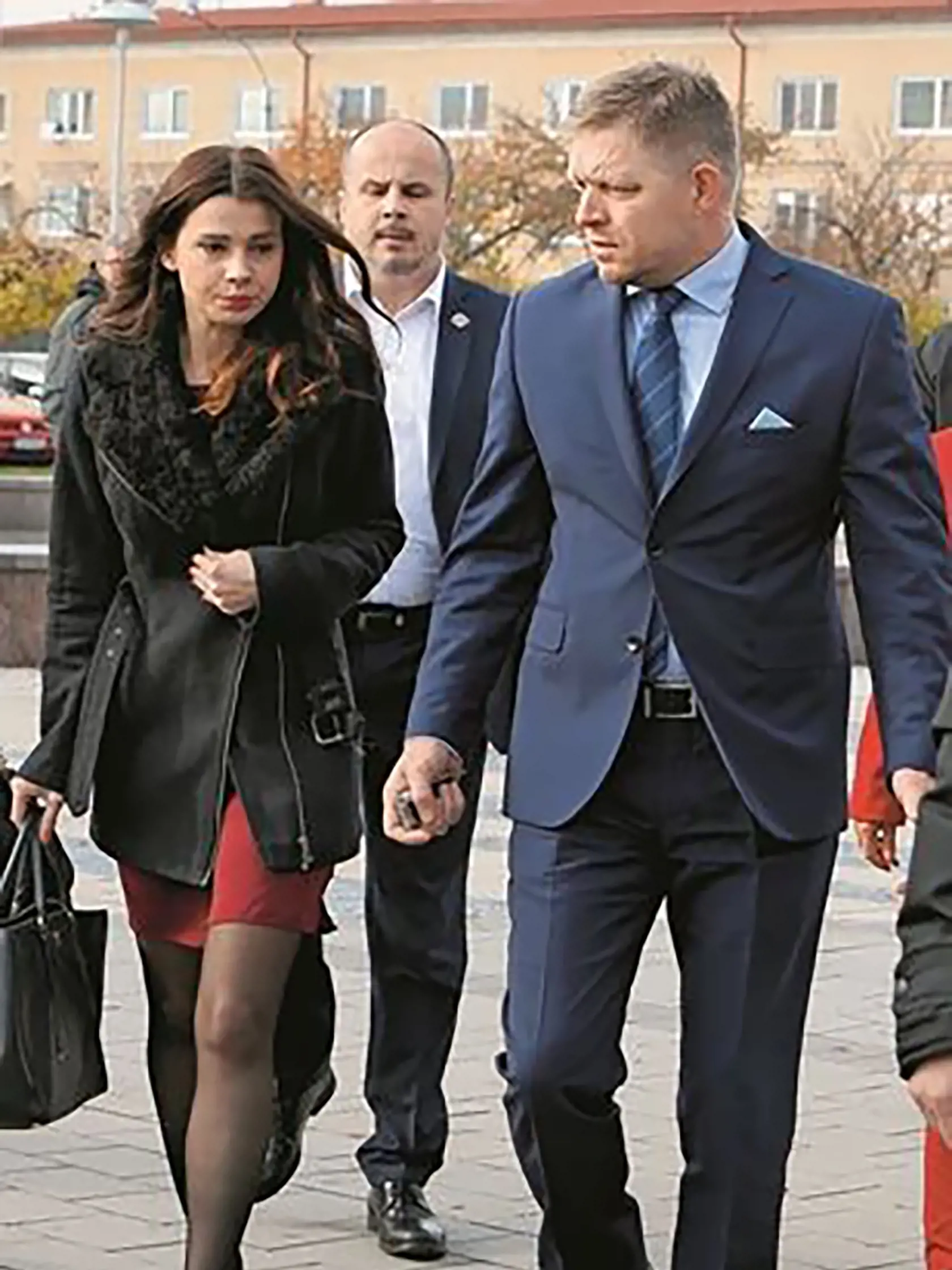 Mária Trošková s Robertom Ficom. (archívne foto)