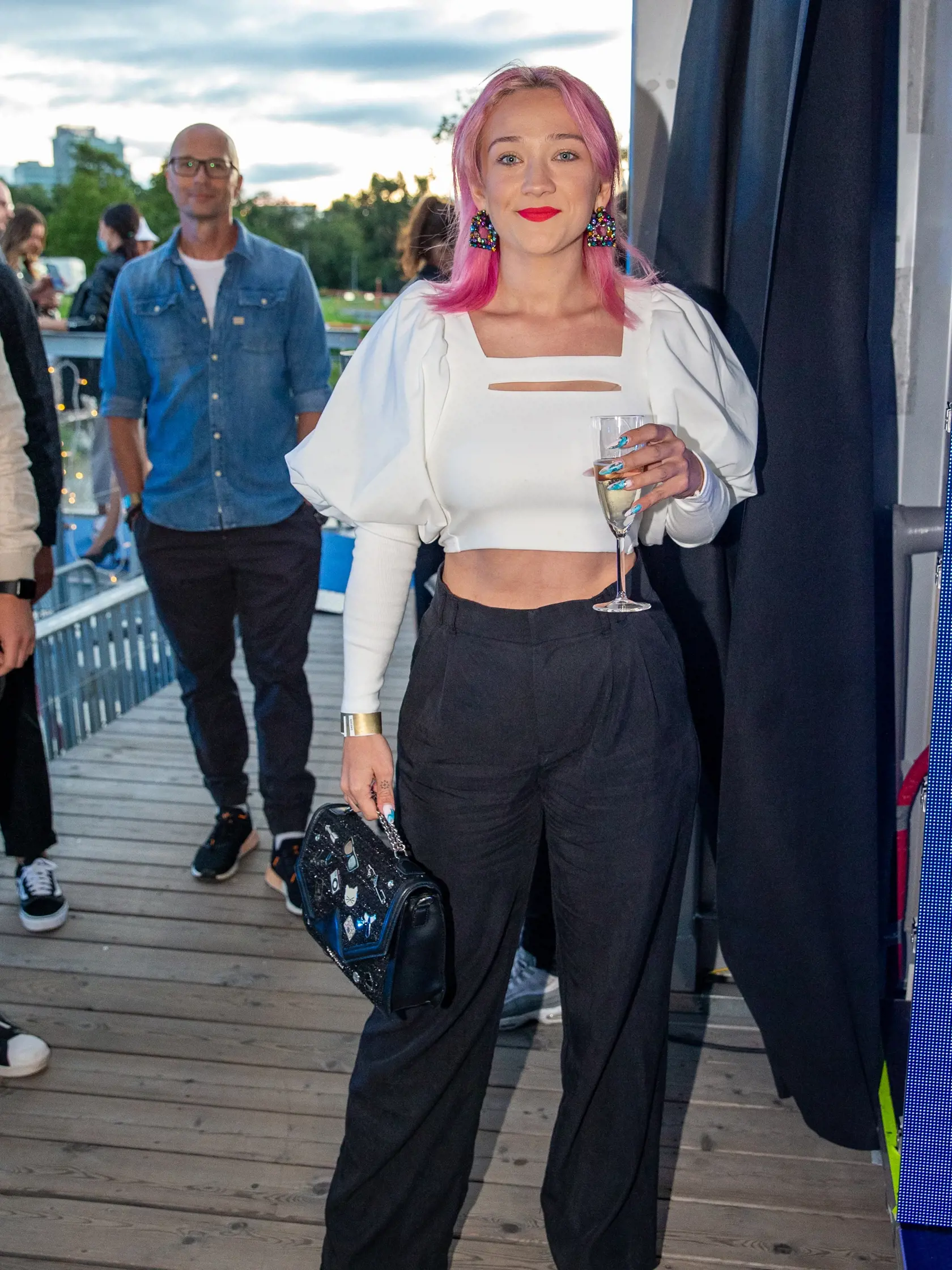 25. “ MEDIA PARTY ”  TV Markíza  sa uskutočnila na lodi Sundeck na Tyšrovom Nábreží v Bratislave. Na snímke je Tereza Mašková.  