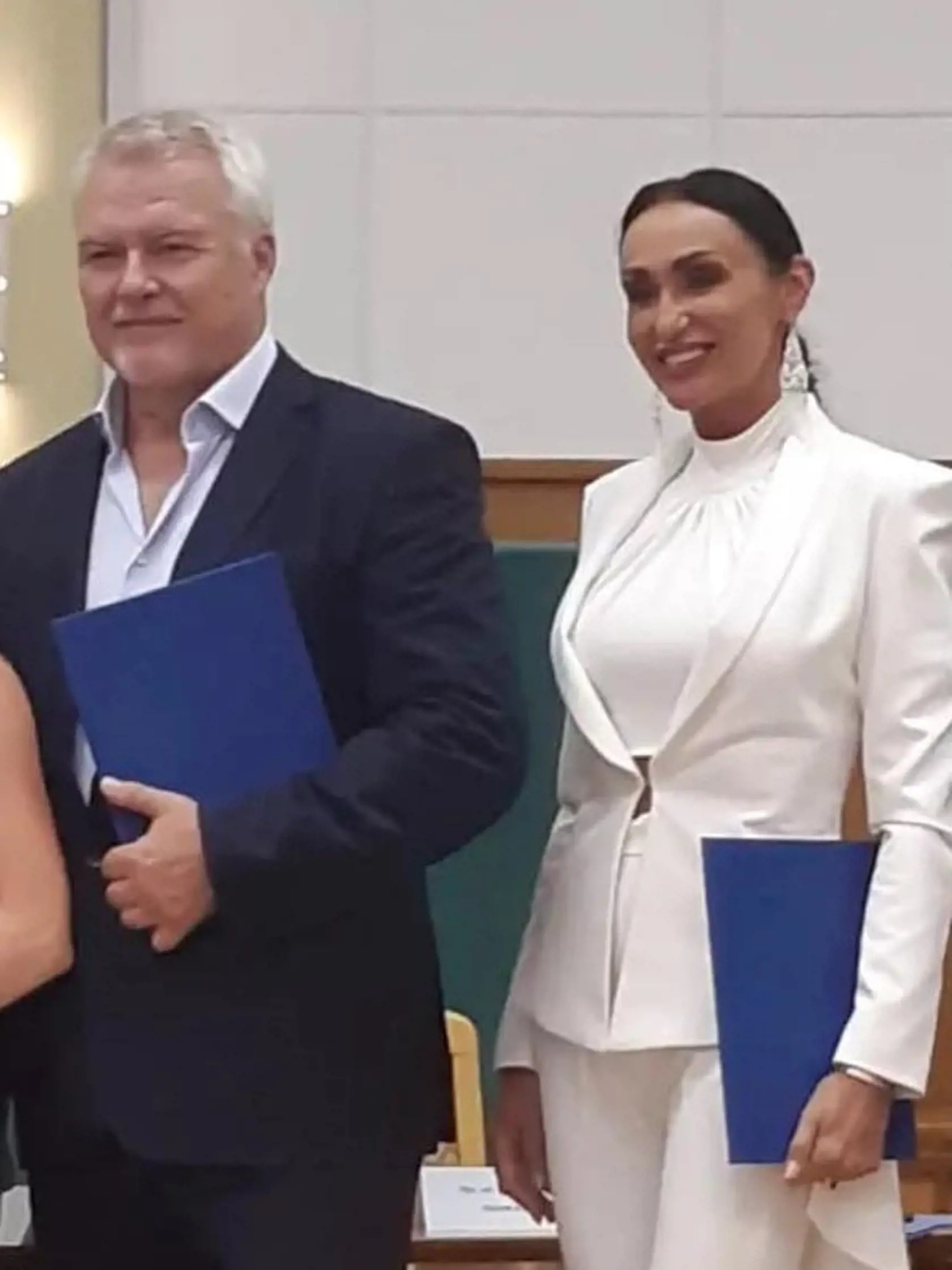 Sisa Lelkes Sklovska na slávnostnej promócii doktorandov v Banskej Bystrici.