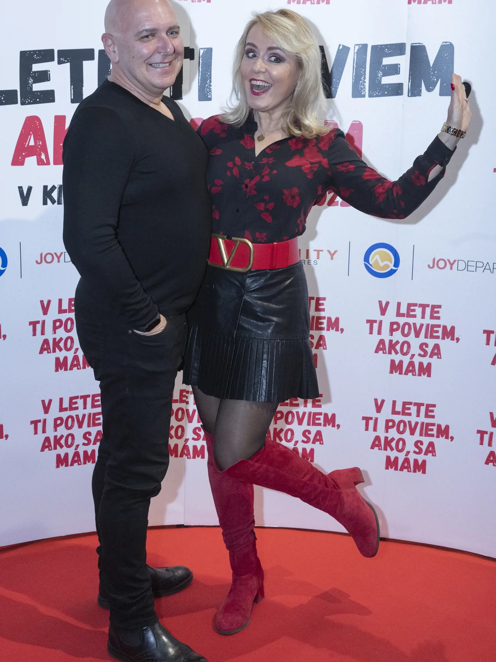 Slovenská premiéra filmu V lete Ti poviem, ako sa mám. Na snímke je Nora Krchňáková s partnerom