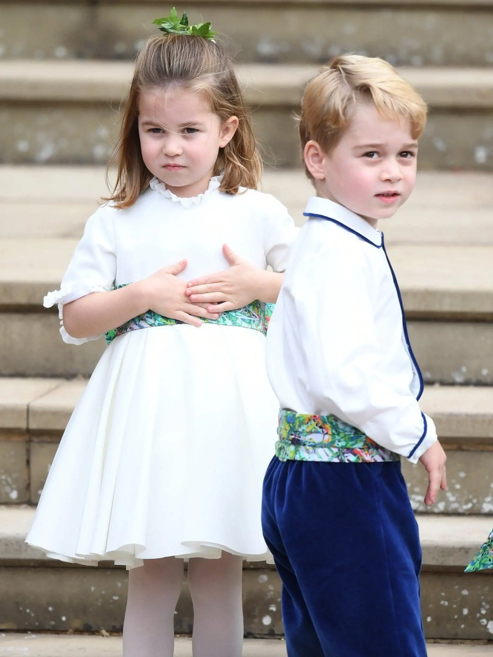 Princezná Charlotte a princ George.