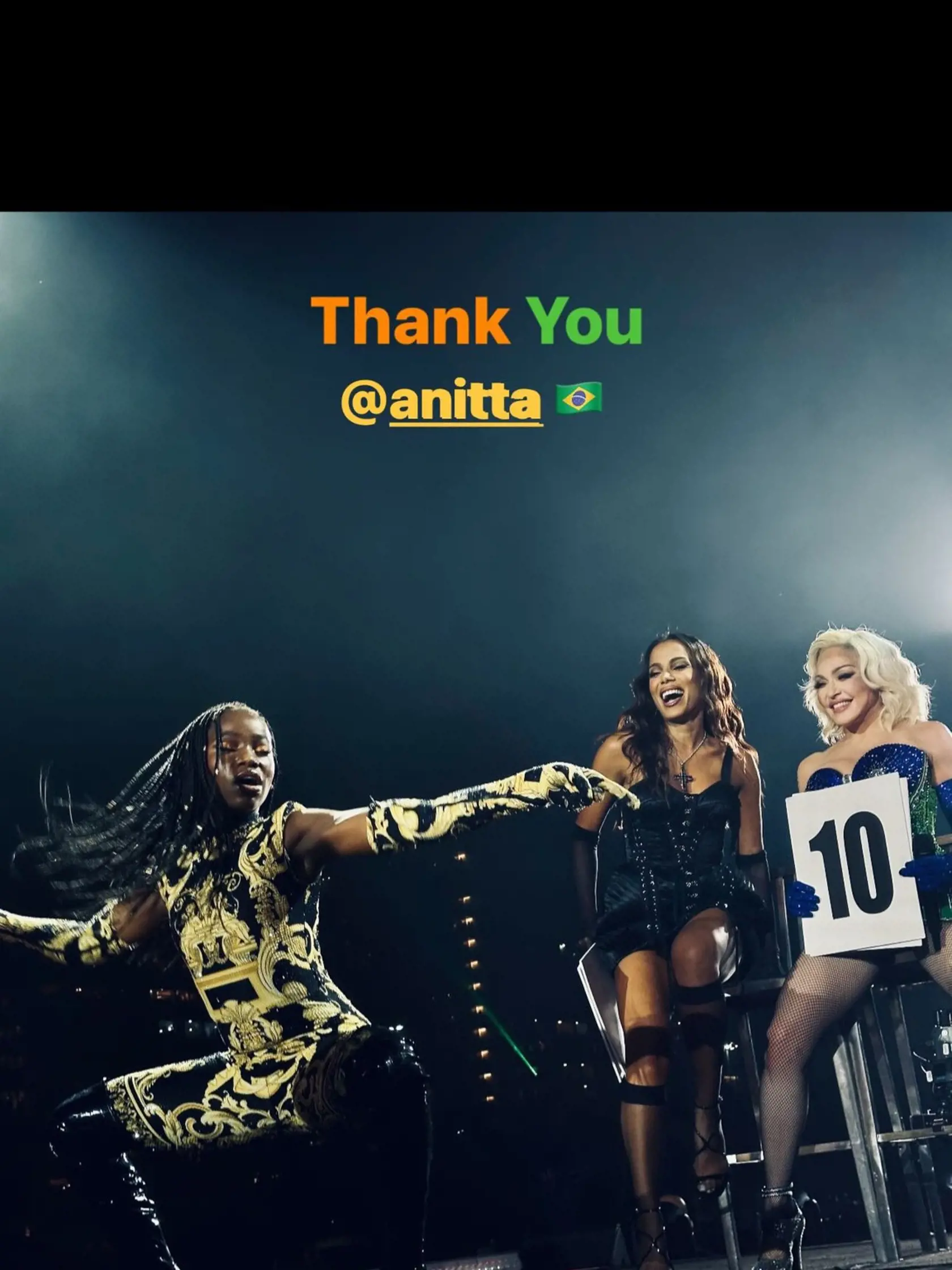 Na šou sa zúčastnila aj brazílska popová umekyňa Anitta.