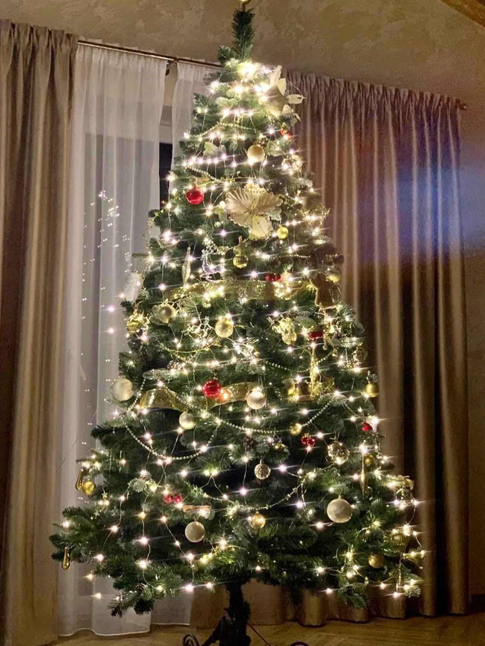 Zlatica Puškárová ukázala ich nádherný vianočný stromček.