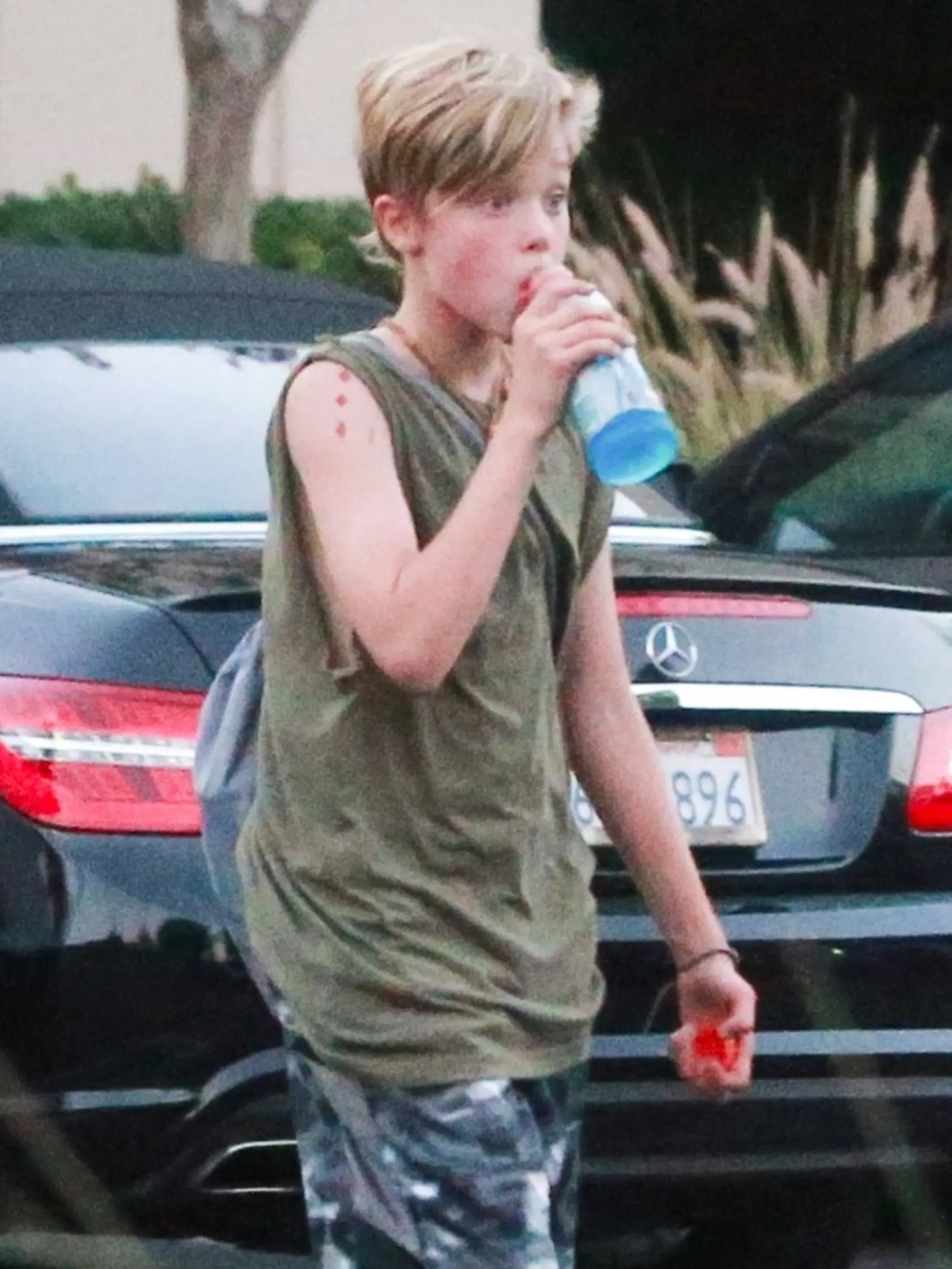 *EXCLUSIVE* Shiloh Jolie-Pitt cools off after practice at Sports Academy