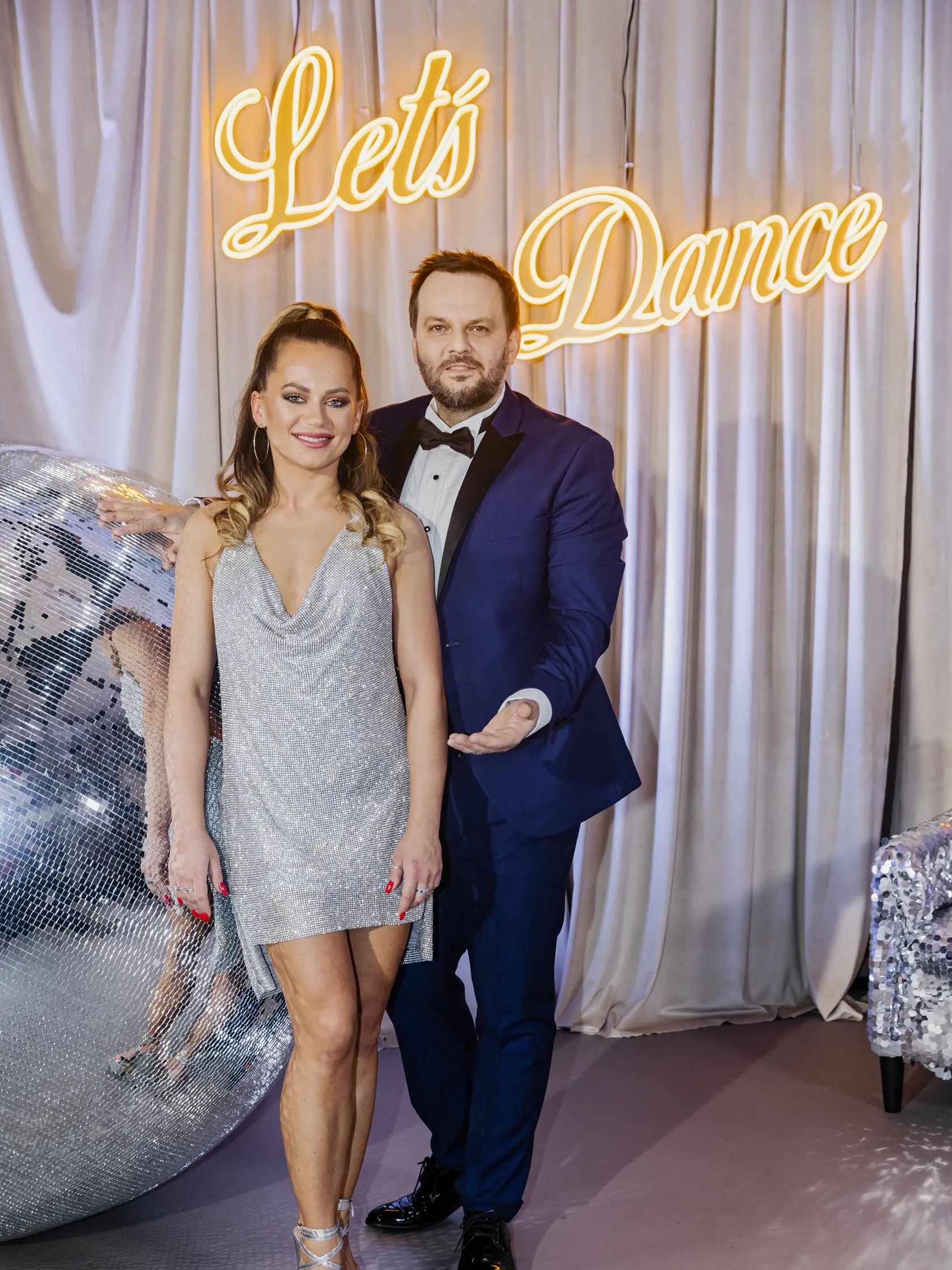Na snímke Milan “Junior” Zimnýkoval a Radka Britaňáková počas predstavenia poroty a tanečných párov súťaže TV Markíza Let´s Dance 2023.
