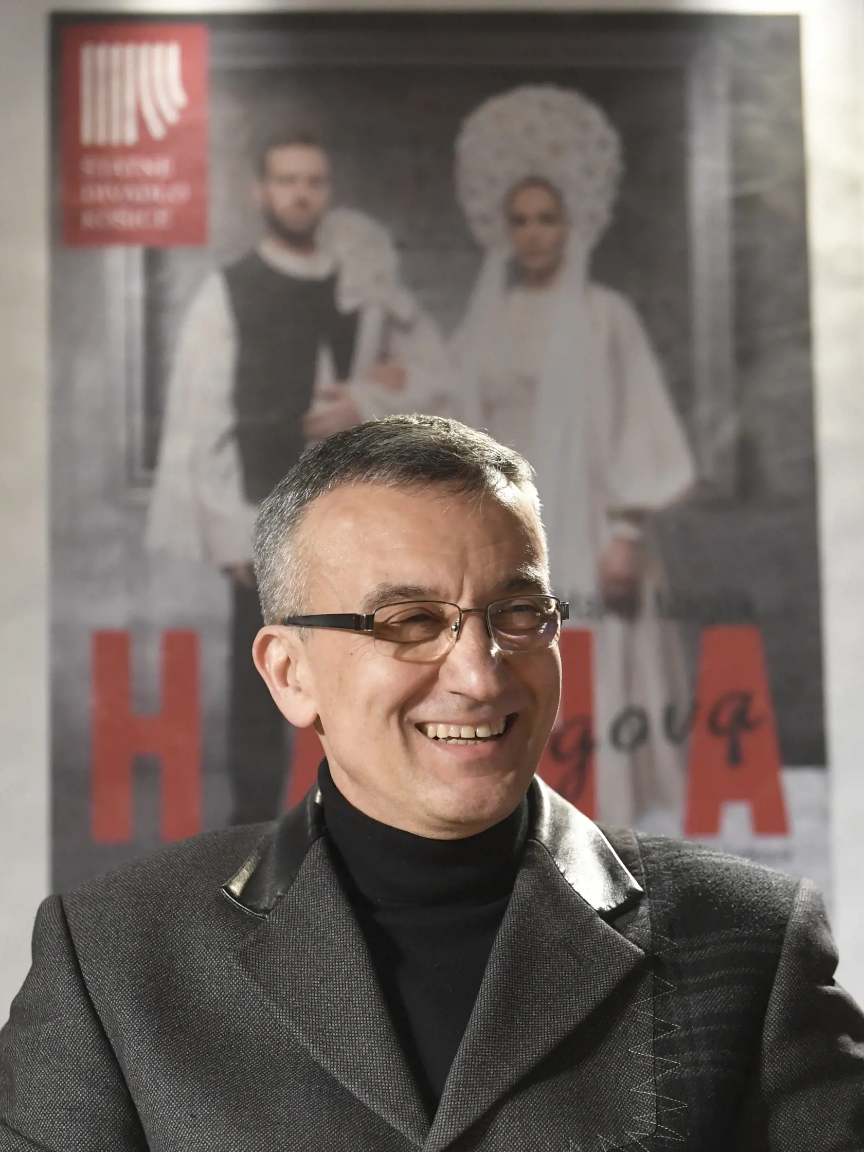 Tlačová konferencia Štátneho divadla Košice k premiére hry Jurgova Hana v Košiciach 22. januára 2020. Na snímke riaditeľ činohry Milan Antol. FOTO TASR – František Iván