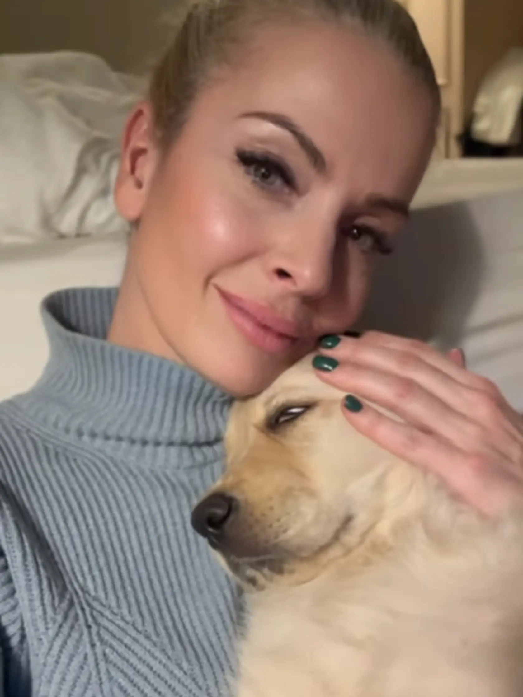 Marianna Ďurianová a jej nová chlpatá láska Arlo.