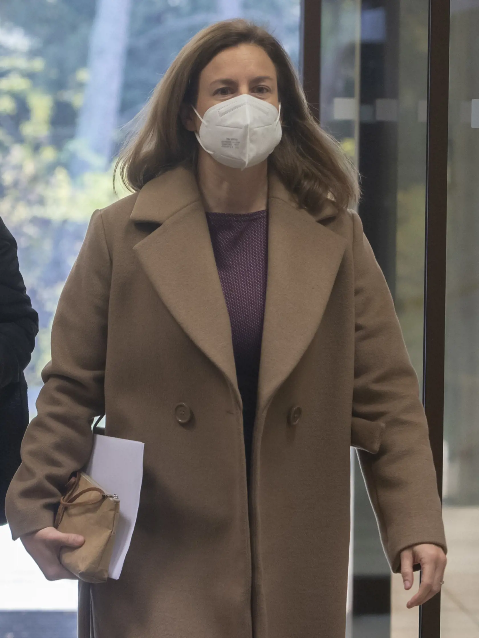 Na snímke ministerka kultúry SR Natália Milanová (OĽaNO) prichádza na 41. schôdzu vlády SR 16. novembra 2021 v Bratislave. FOTO TASR - Martin Baumann