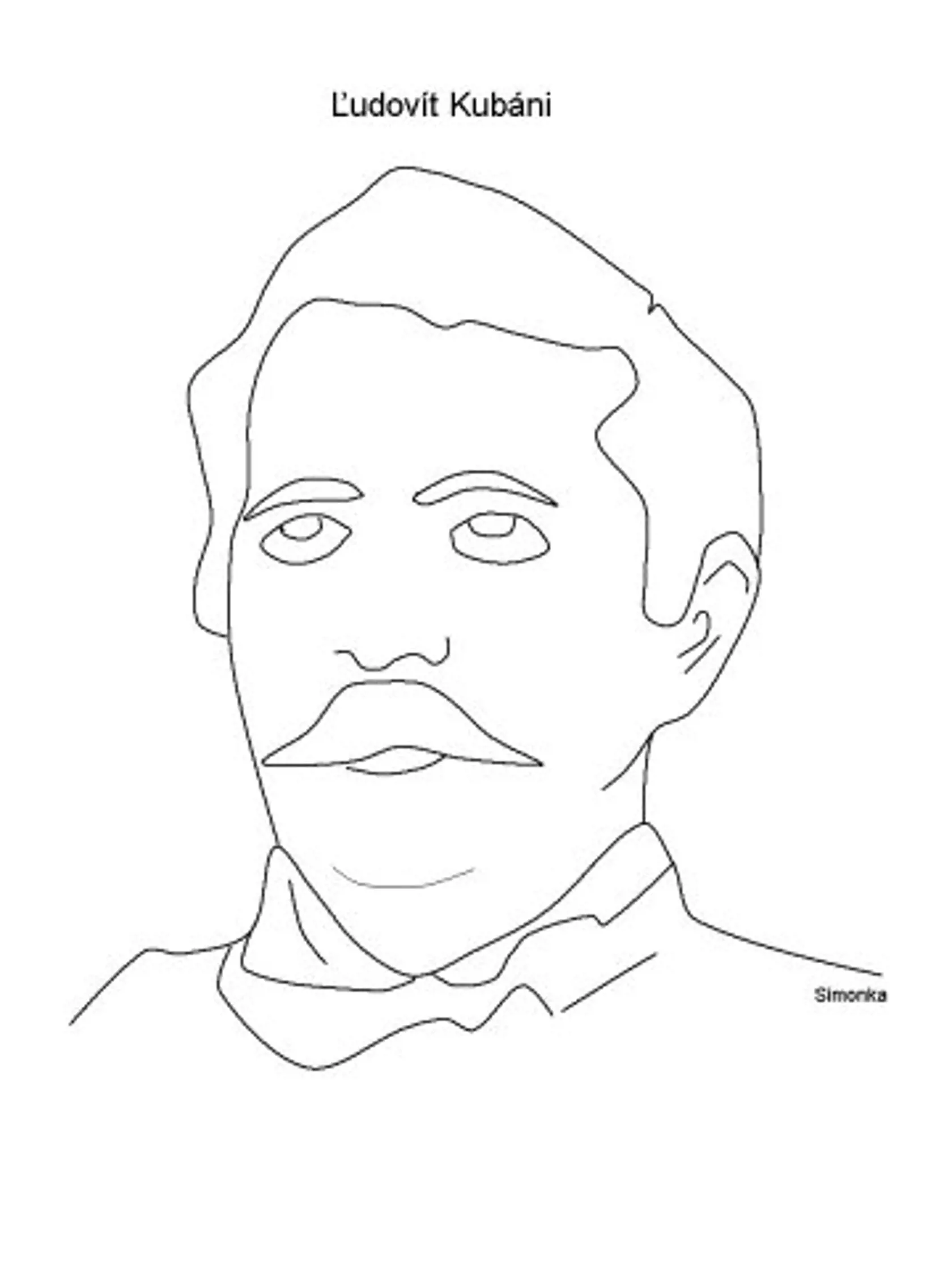 Spisovateľ v karikatúre.