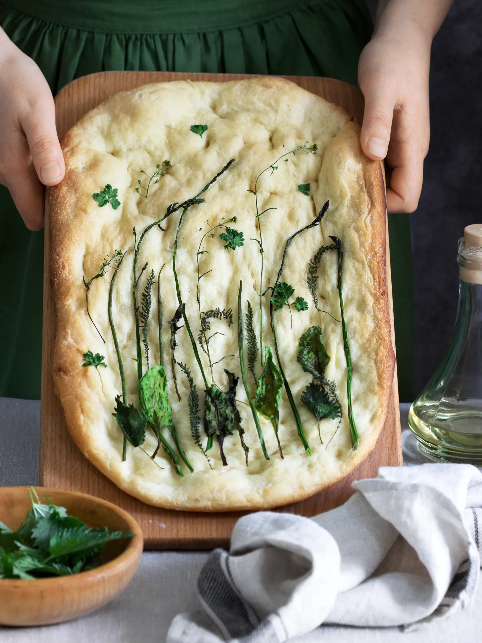 Bylinková focaccia
