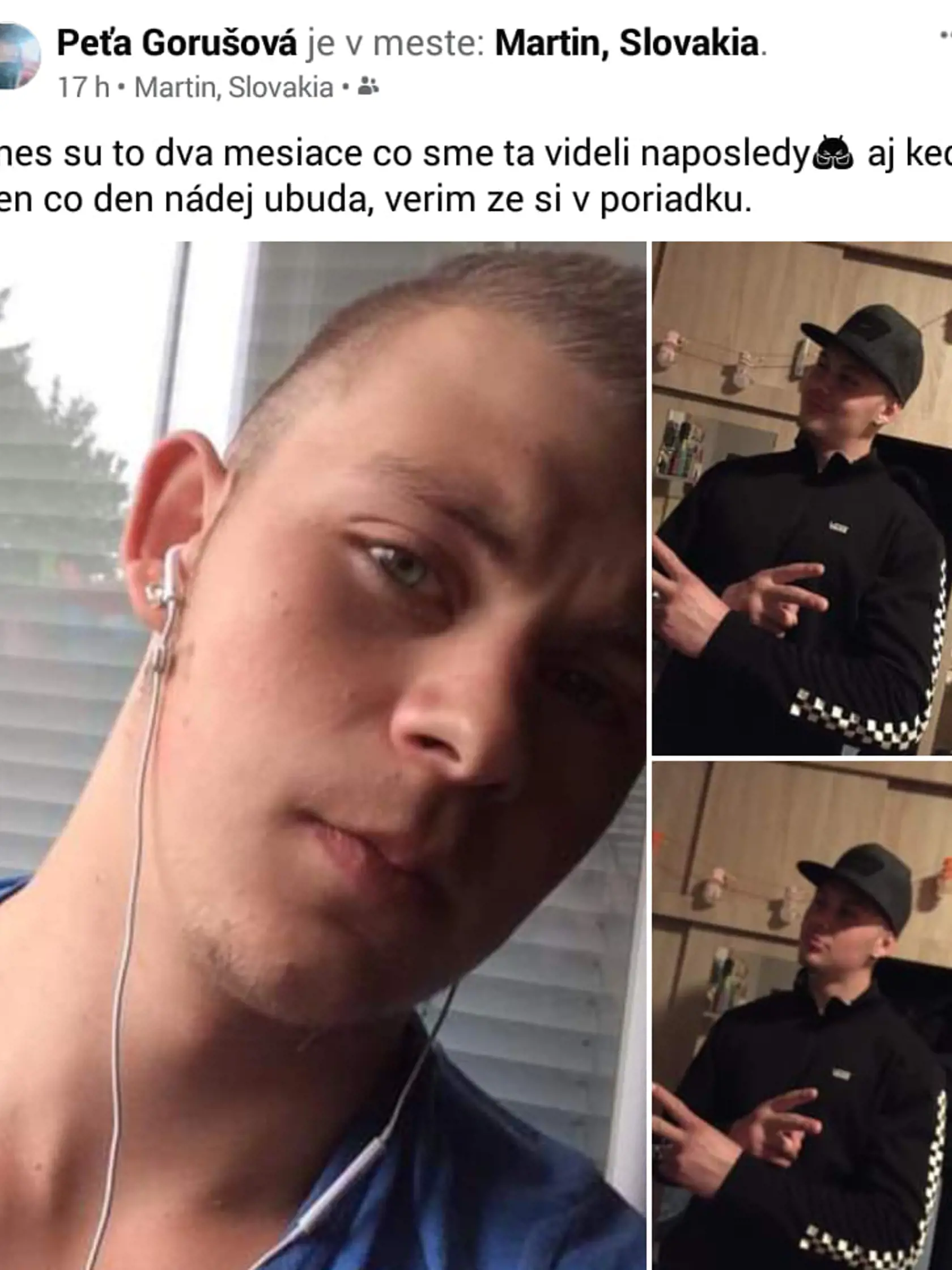 Sestra nestrácala nádej, verila, že brat sa vráti. Dnes už vie, že to nie je možné, keďže sa utopil.