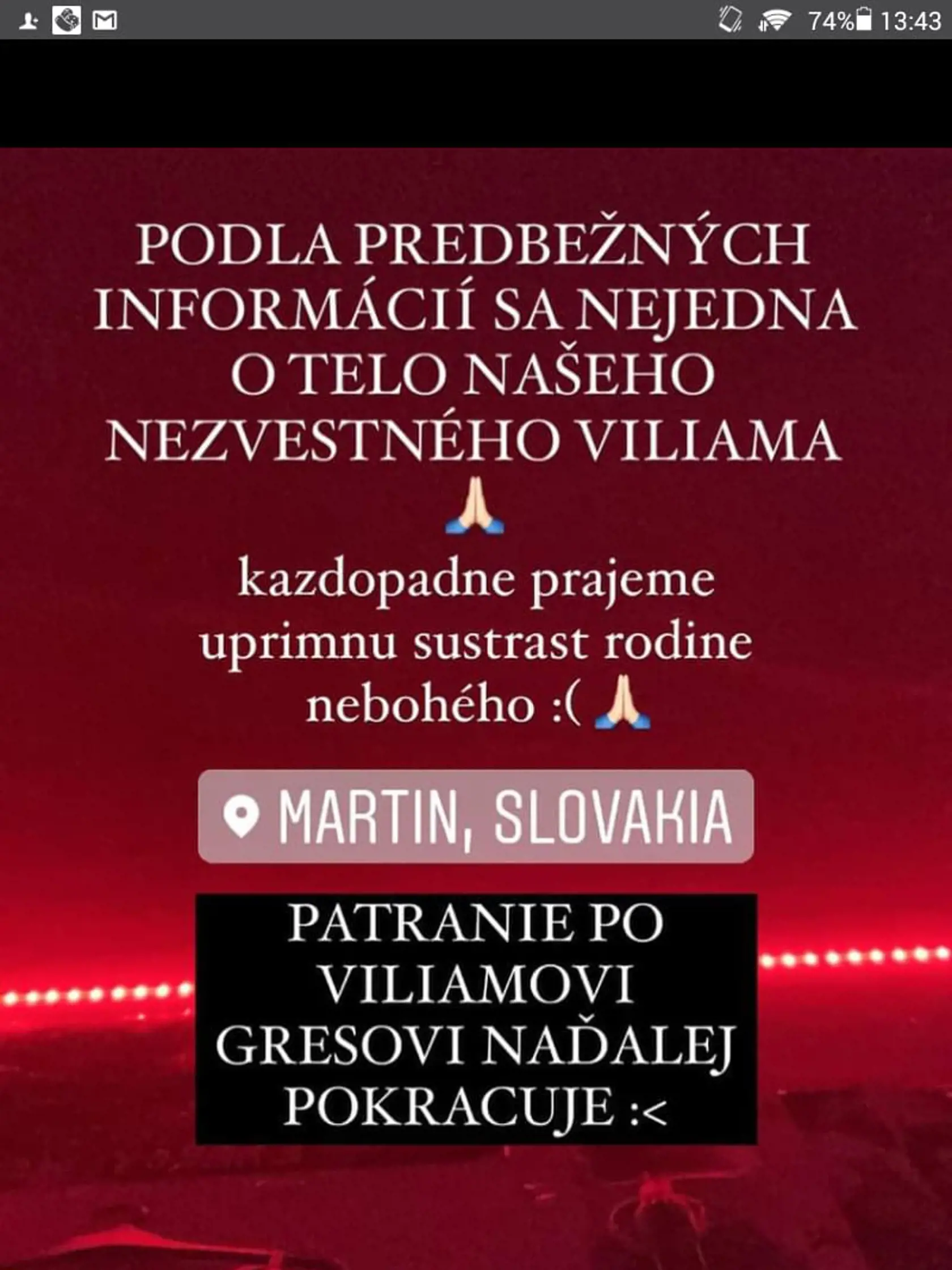 Pôvodne rodina nepotvrdila, že utopený v rieke Turiec je ich syn.