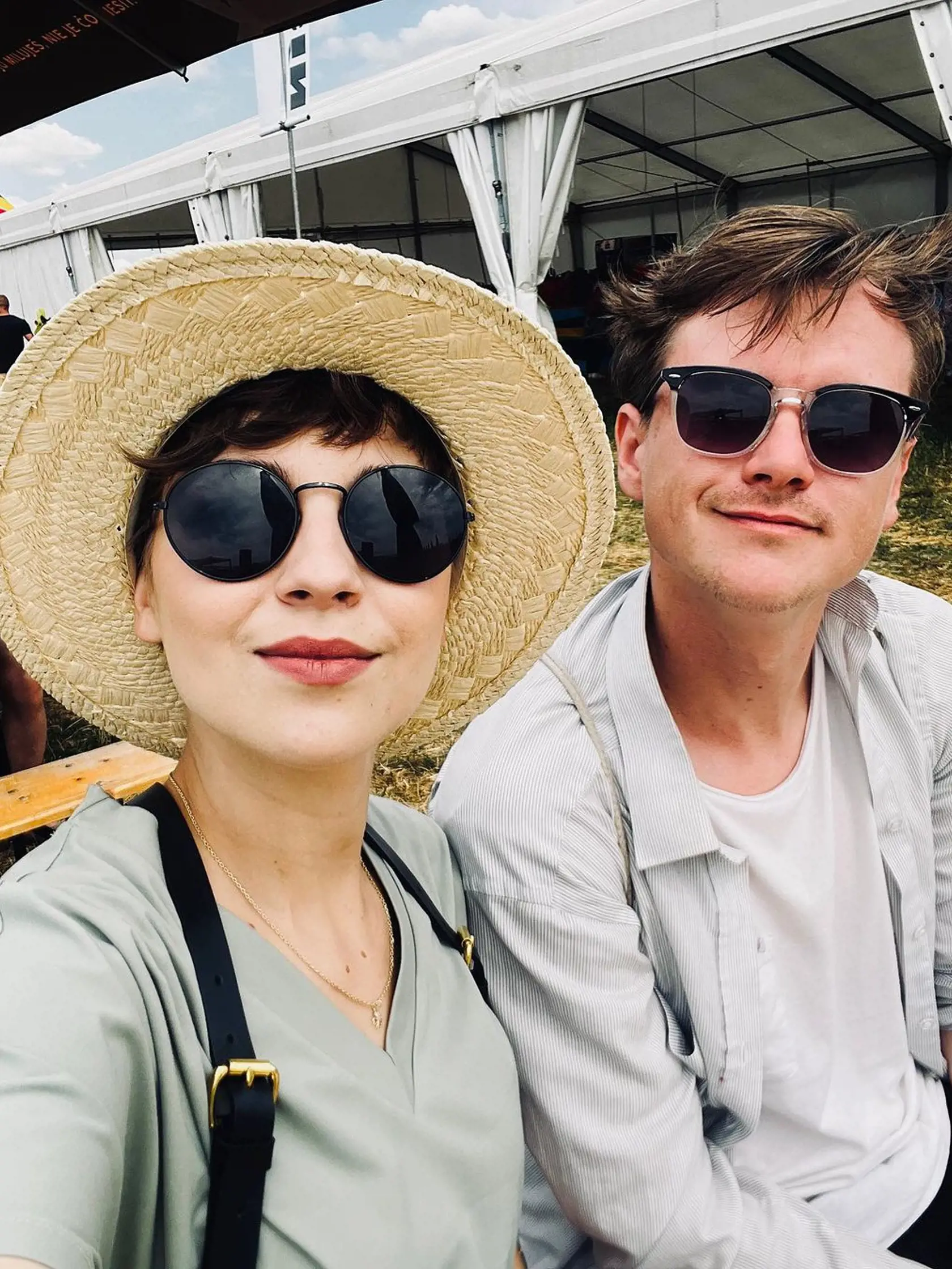 Patrícia Janečková s manželom na Festivale Pohoda