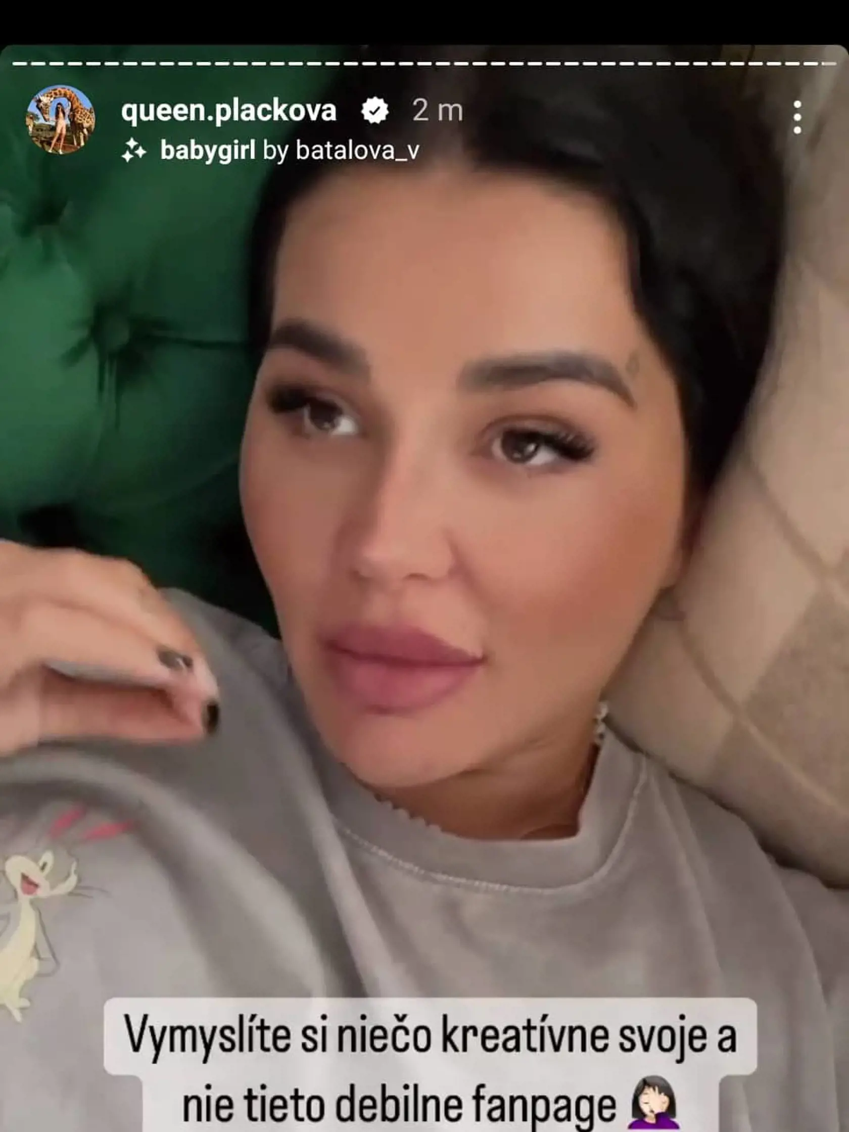 Plačková sa nahnevala kvôli falošnému účtu na Instagrame.
