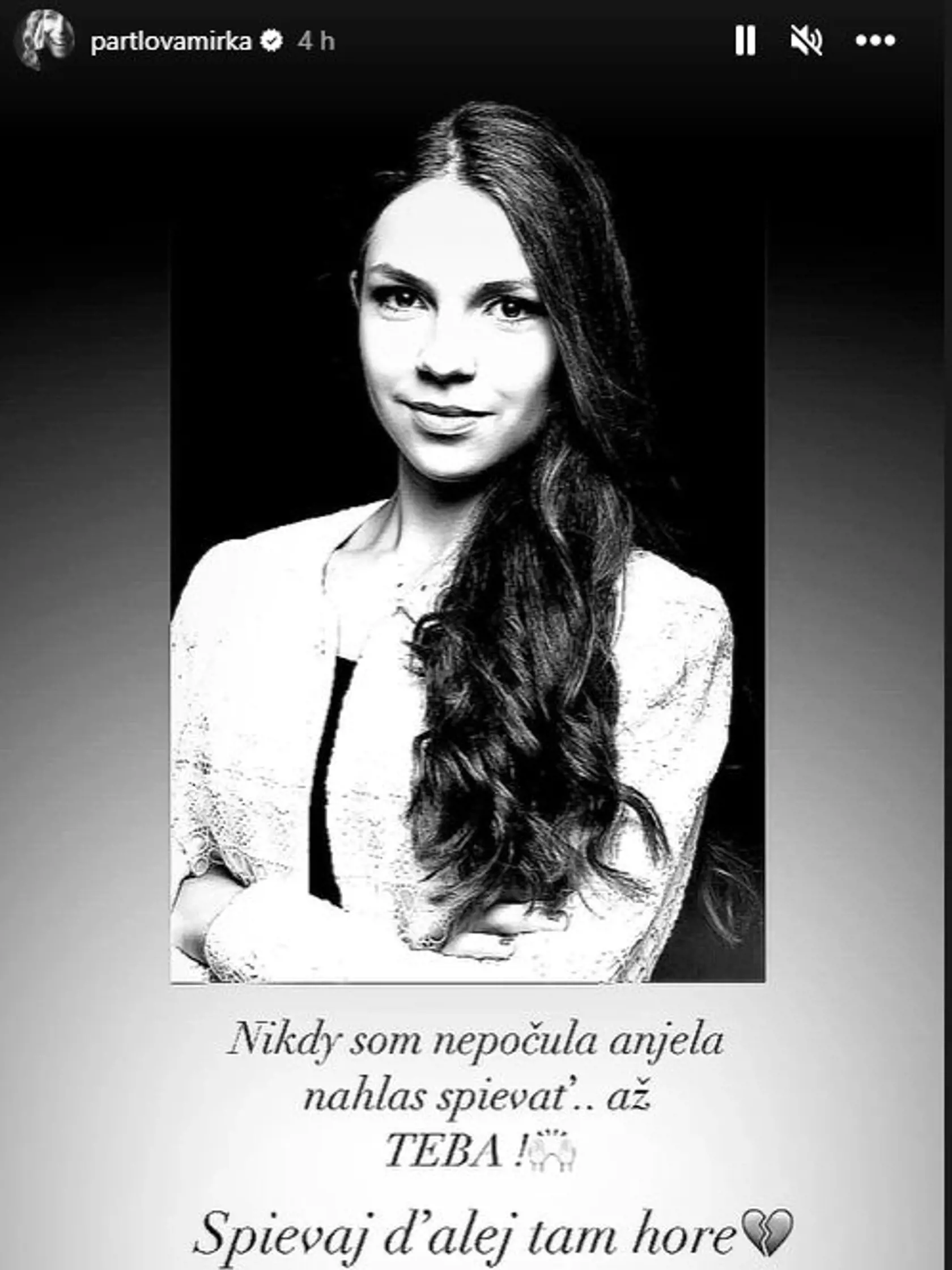 Za talentovanou speváčkou Patríciou Janečkovou smúti aj Mirka Partlová.