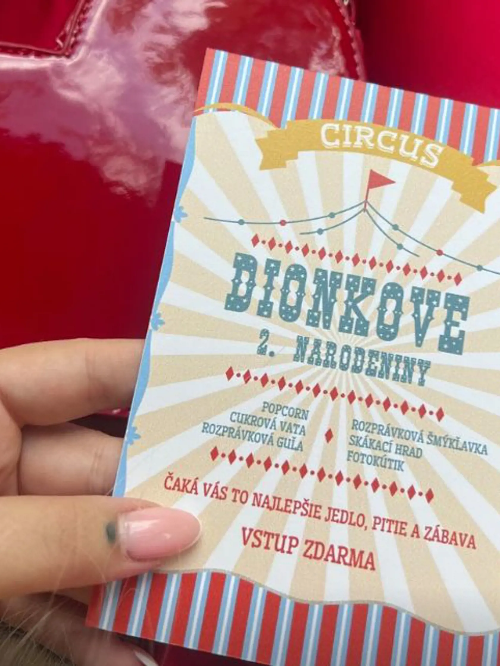 Oslava 2. narodenín Plačkovej syna Diona: Takto vyzerala pozvánka.