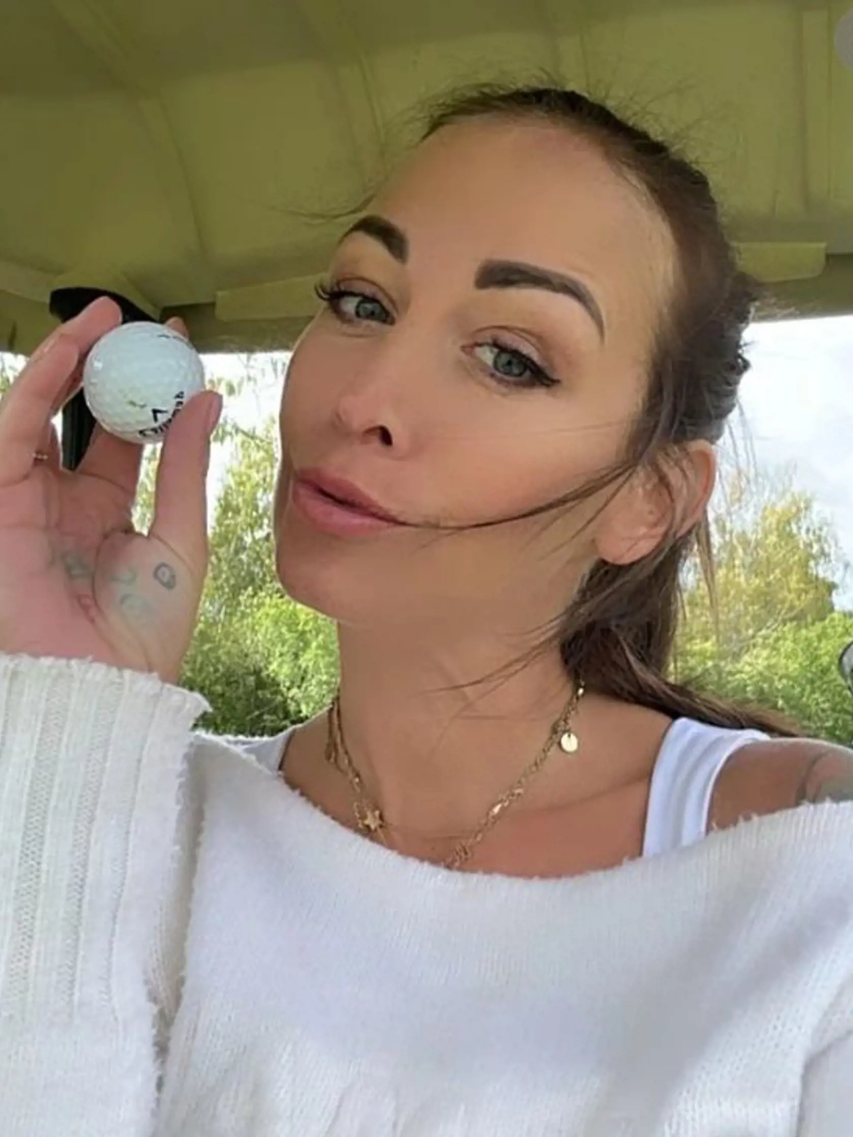 Golf si Agáta vyskúšala prvýkrát a zdá sa, že sa jej tento šport zapáčil.