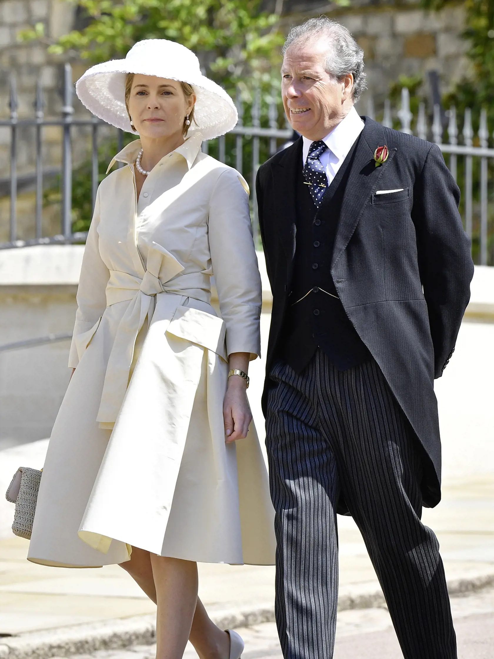 Serena a David Armstrong-
-Jones na svadbe princa Harryho
a Meghan Markle v roku 2018