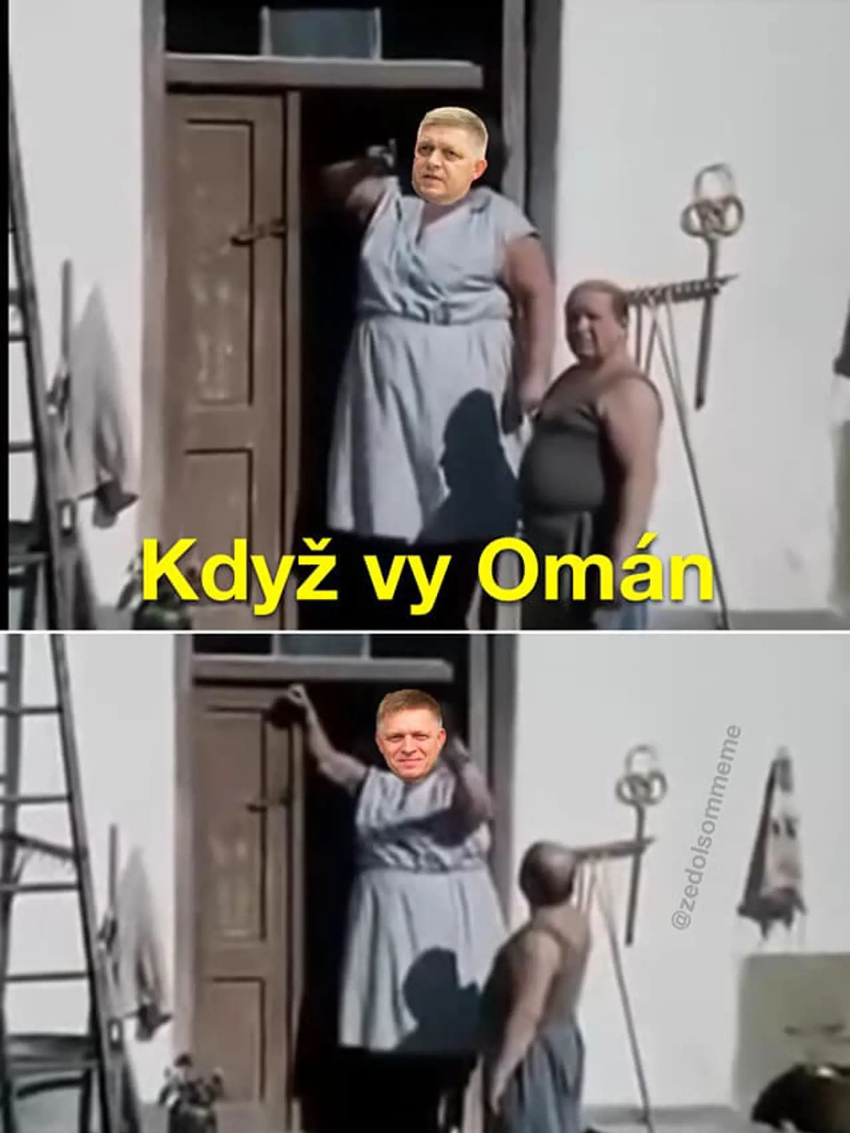 Výlet Fica v Jordánsku zaujal memečkárov.