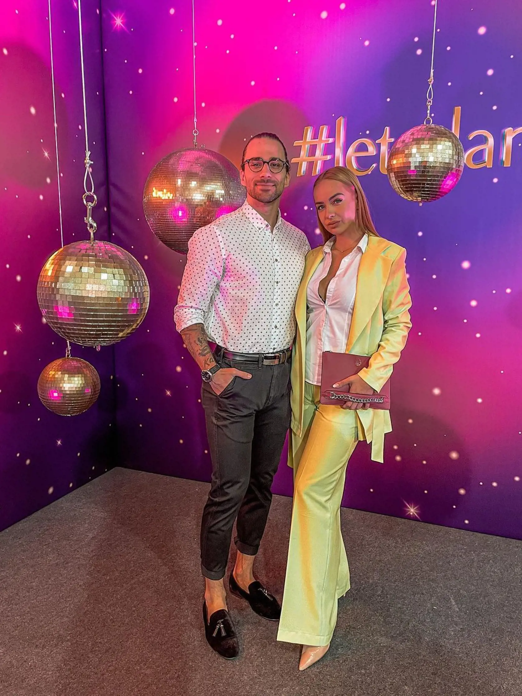 Tretie kolo Let's Dance. Na snímke "manželia" z markizáckej šou Svadba na prvý pohľad Dušan a Karin.