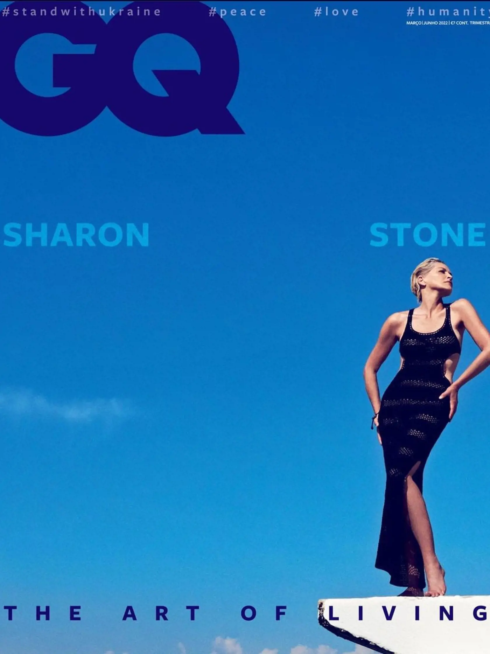 Sharon Stone na titulke GQ Portugal