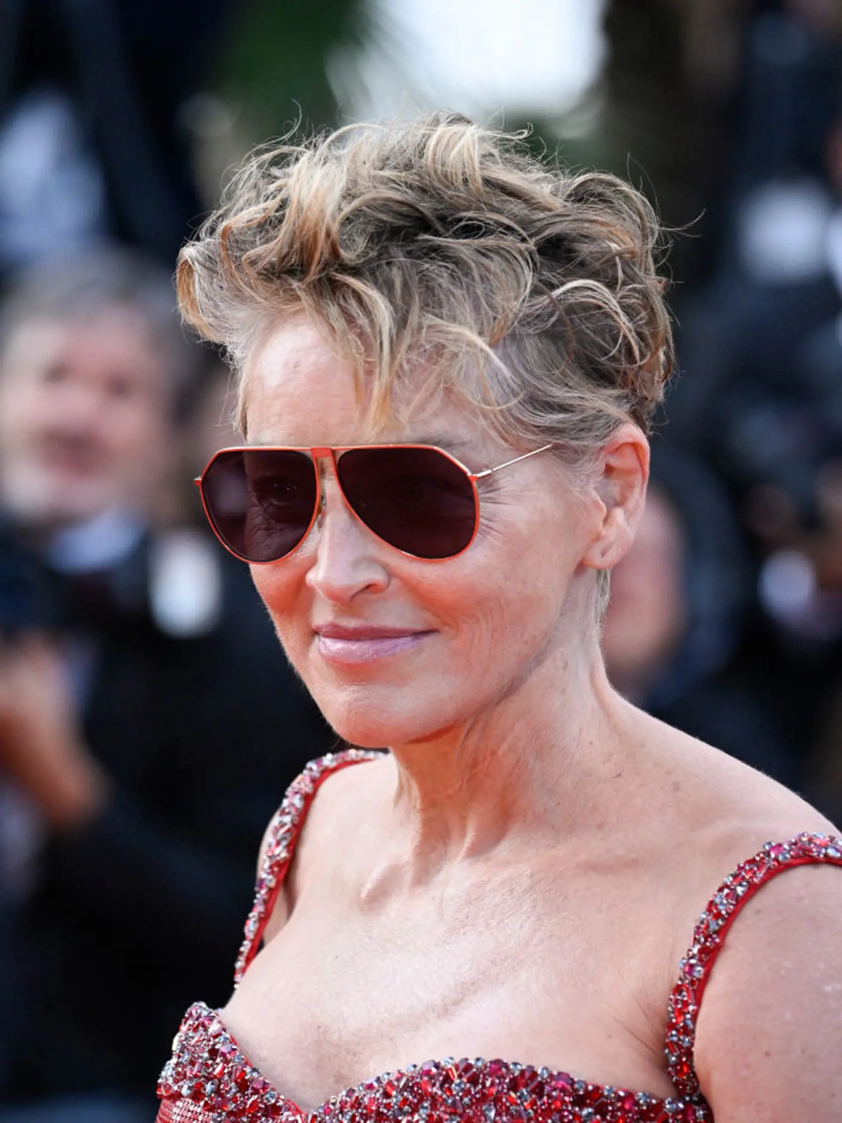 Sharon Stone na festivale v Cannes.